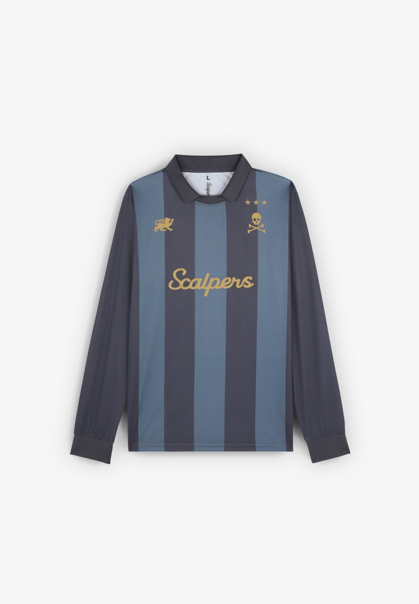 ADRENALINE STRIPED LONG SLEEVE TECHNICAL POLO SHIRT