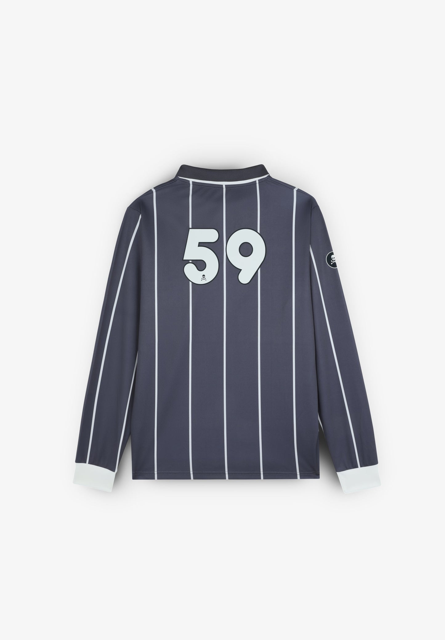 ADRENALINE LONG SLEEVE TECHNICAL POLO SHIRT WITH THIN STRIPES