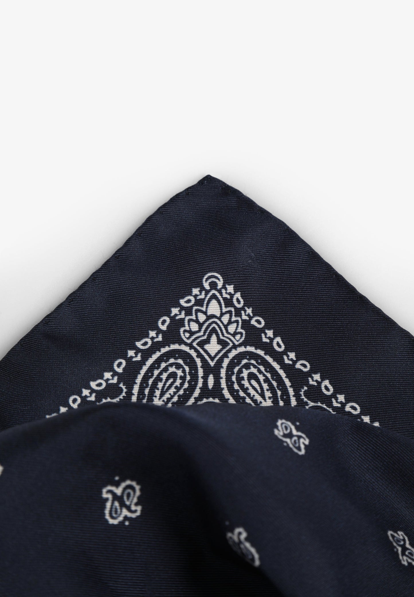 SILK PAISLEY PRINT POCKET SQUARE