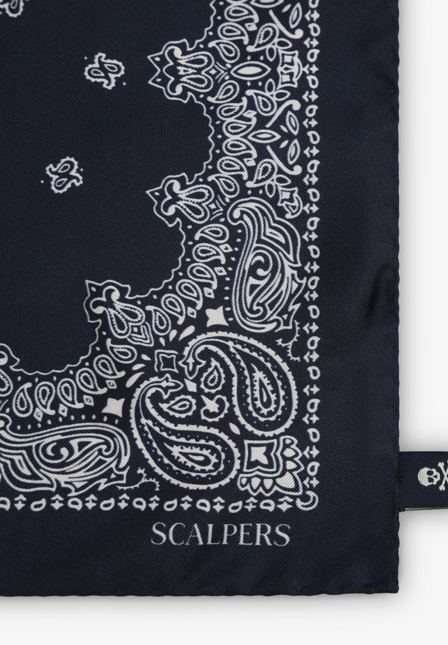 SILK PAISLEY PRINT POCKET SQUARE