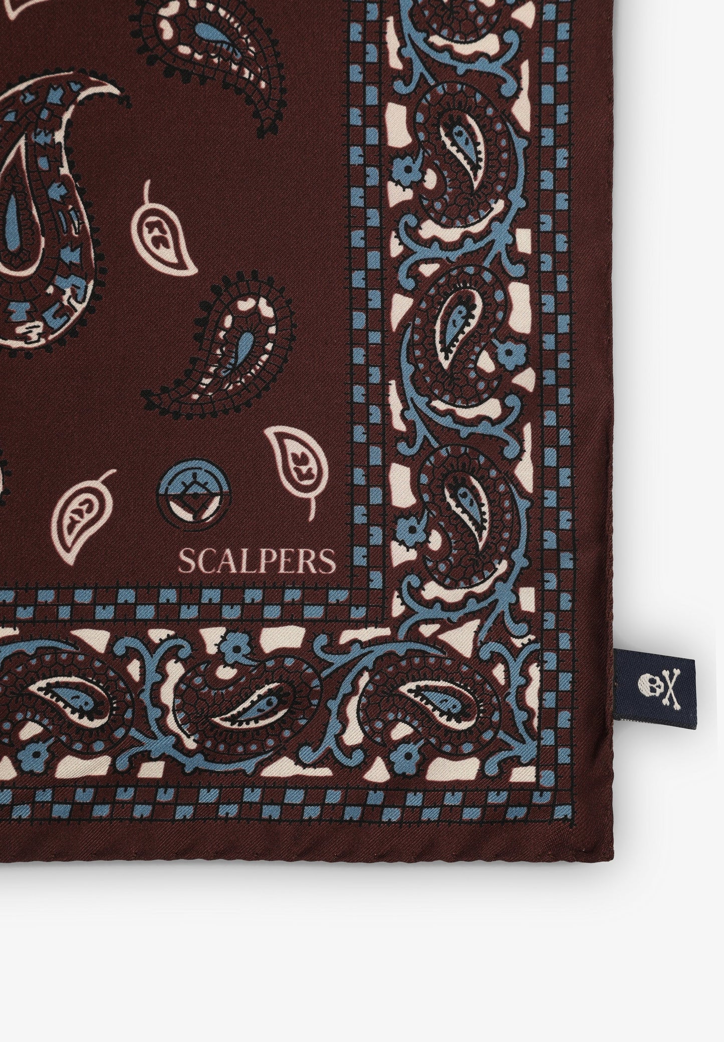 SILK PAISLEY POCKET SQUARE