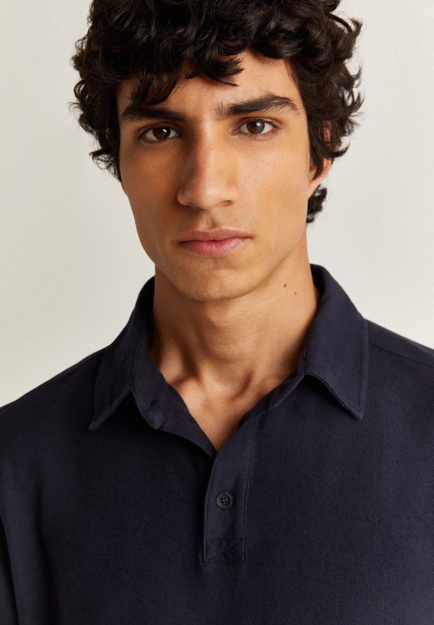 LONG SLEEVE COTTON POLO SHIRT