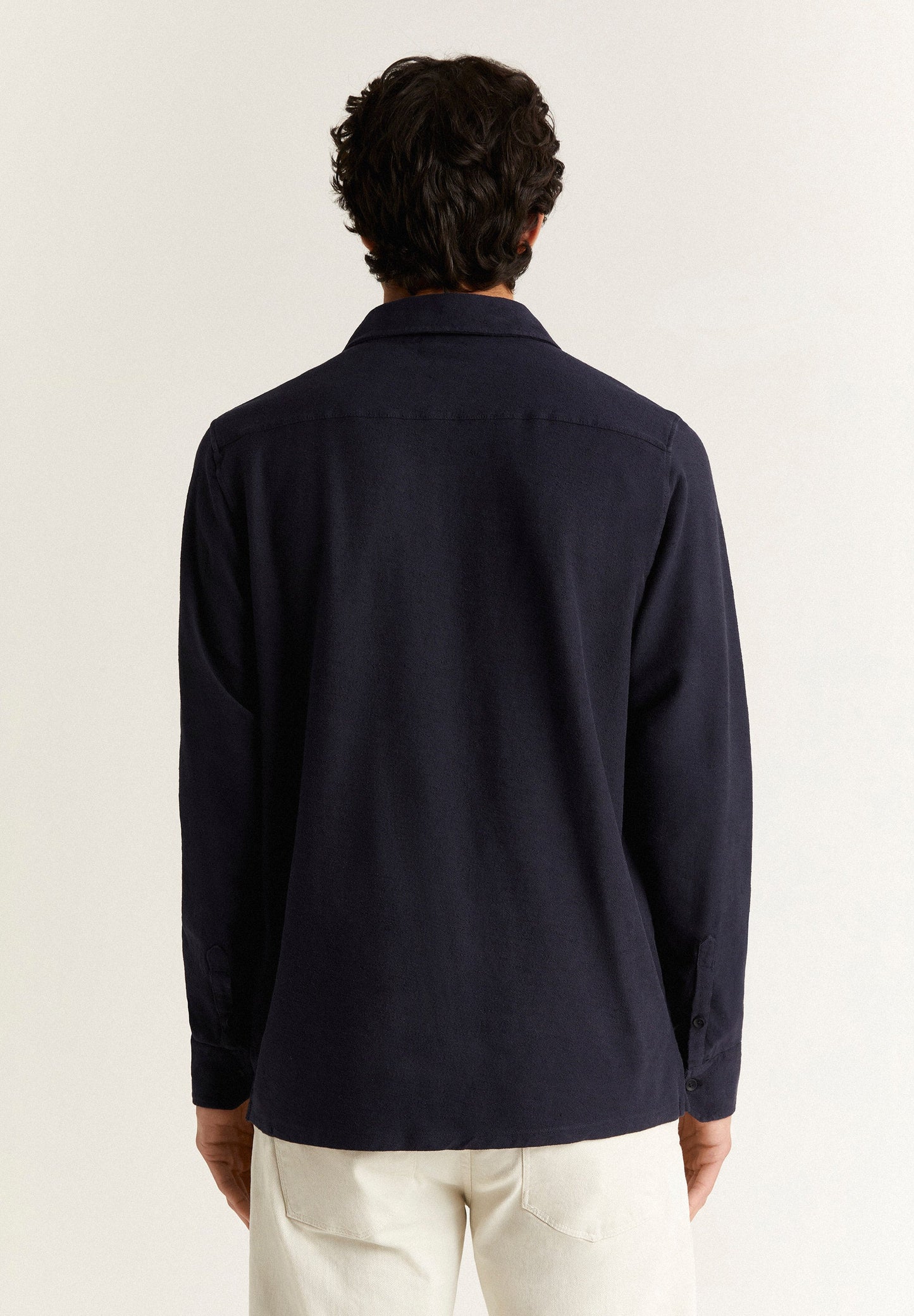 LONG SLEEVE COTTON POLO SHIRT