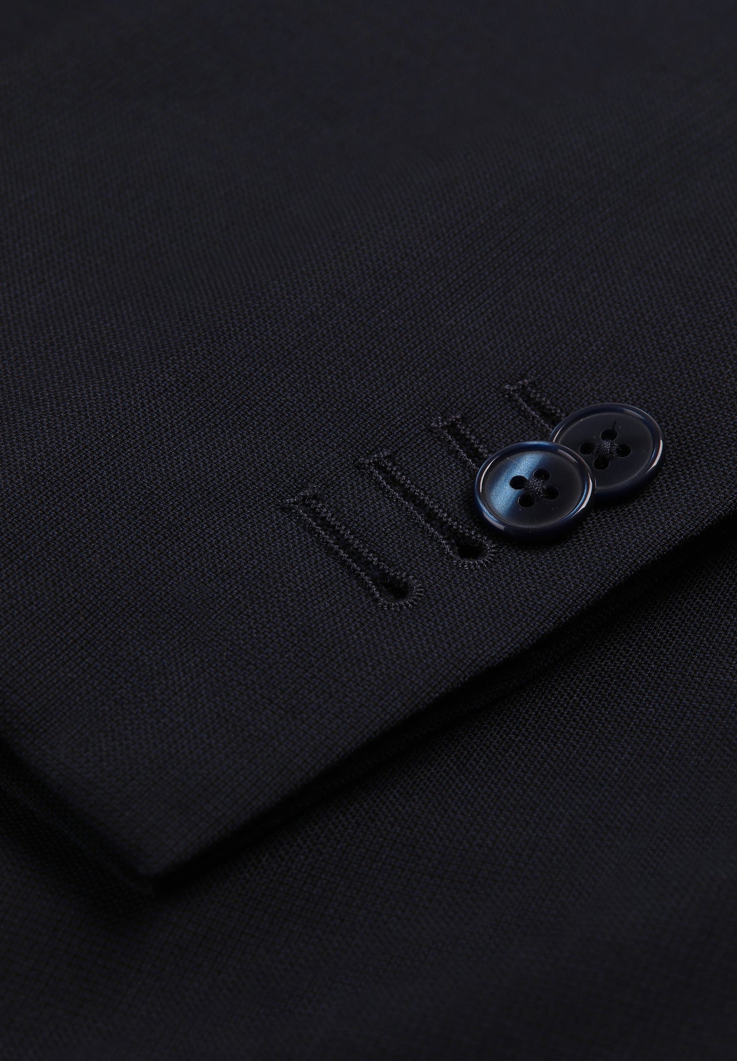 NAVY BLUE WOOL TEXTURED SUIT