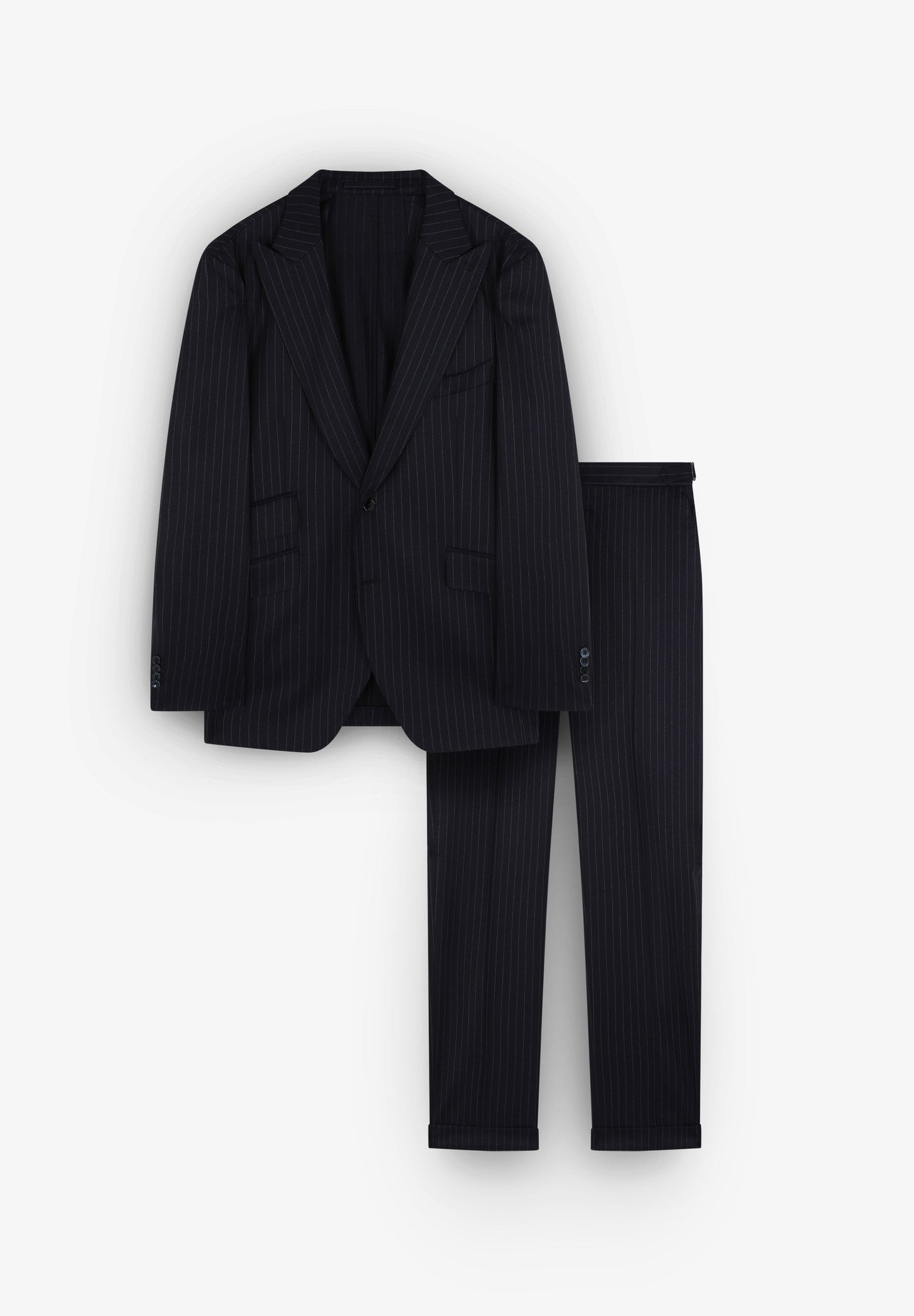 TRAJE AZUL LANA RAYAS - Scalpers