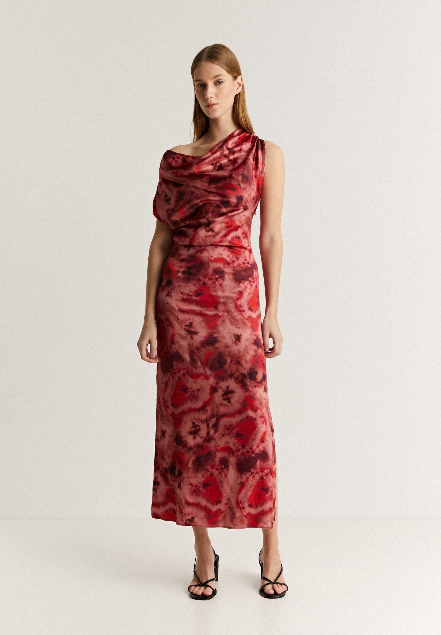 FLOWING TIE DYE MIDI DRESS