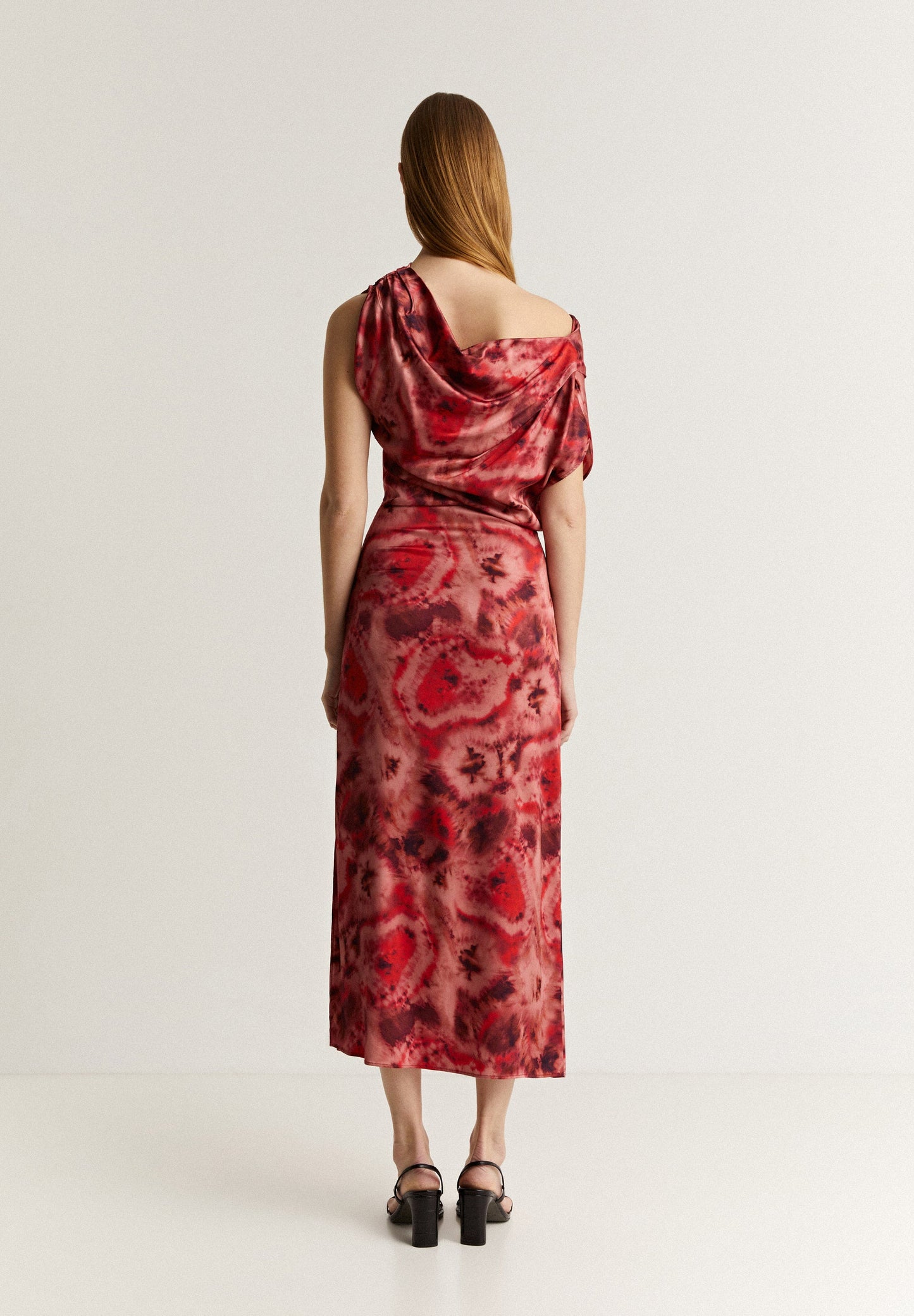 FLOWING TIE DYE MIDI DRESS