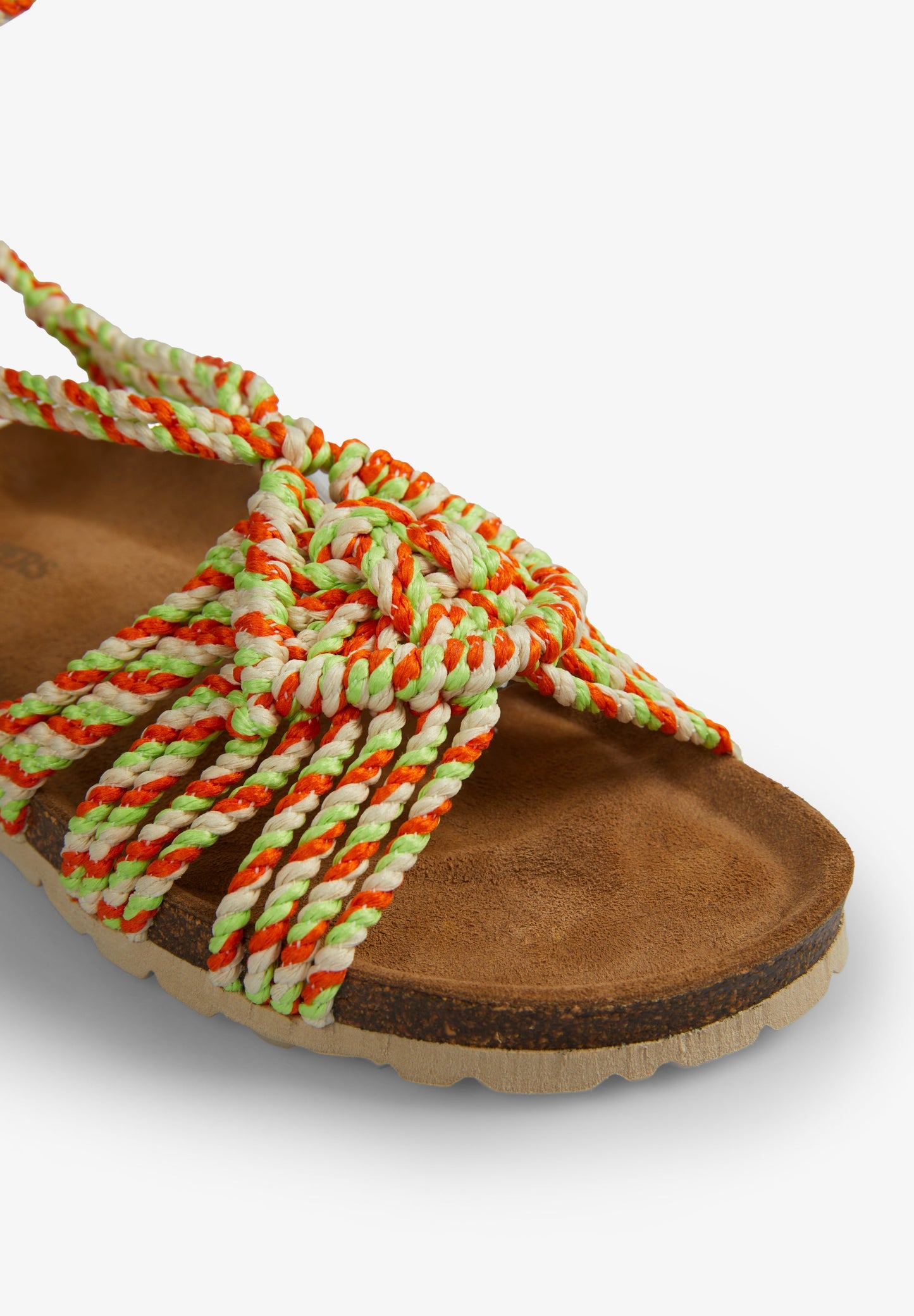 FLAT SANDALS WITH CORDS DETAIL