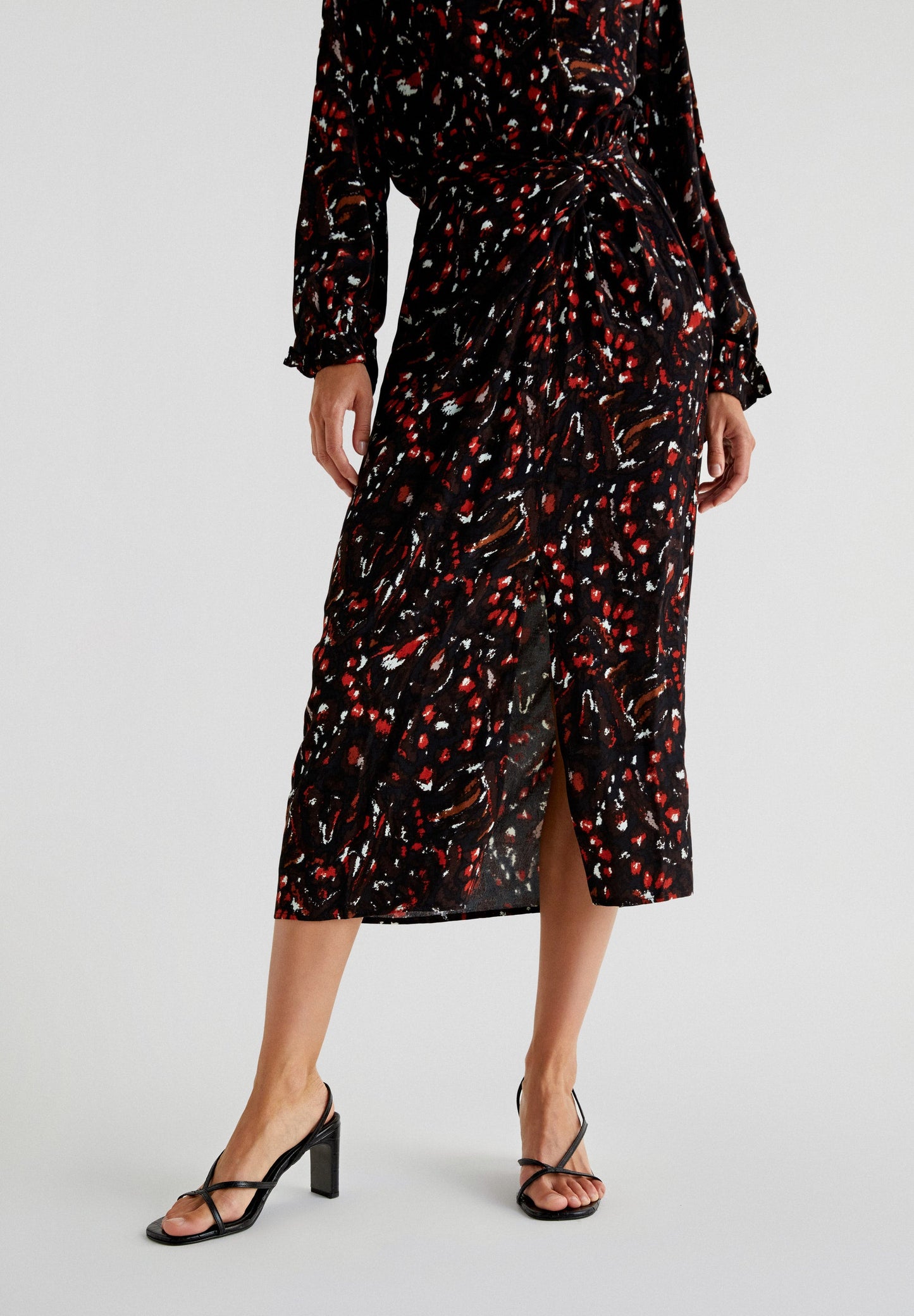 LEONOIR MIDI SKIRT