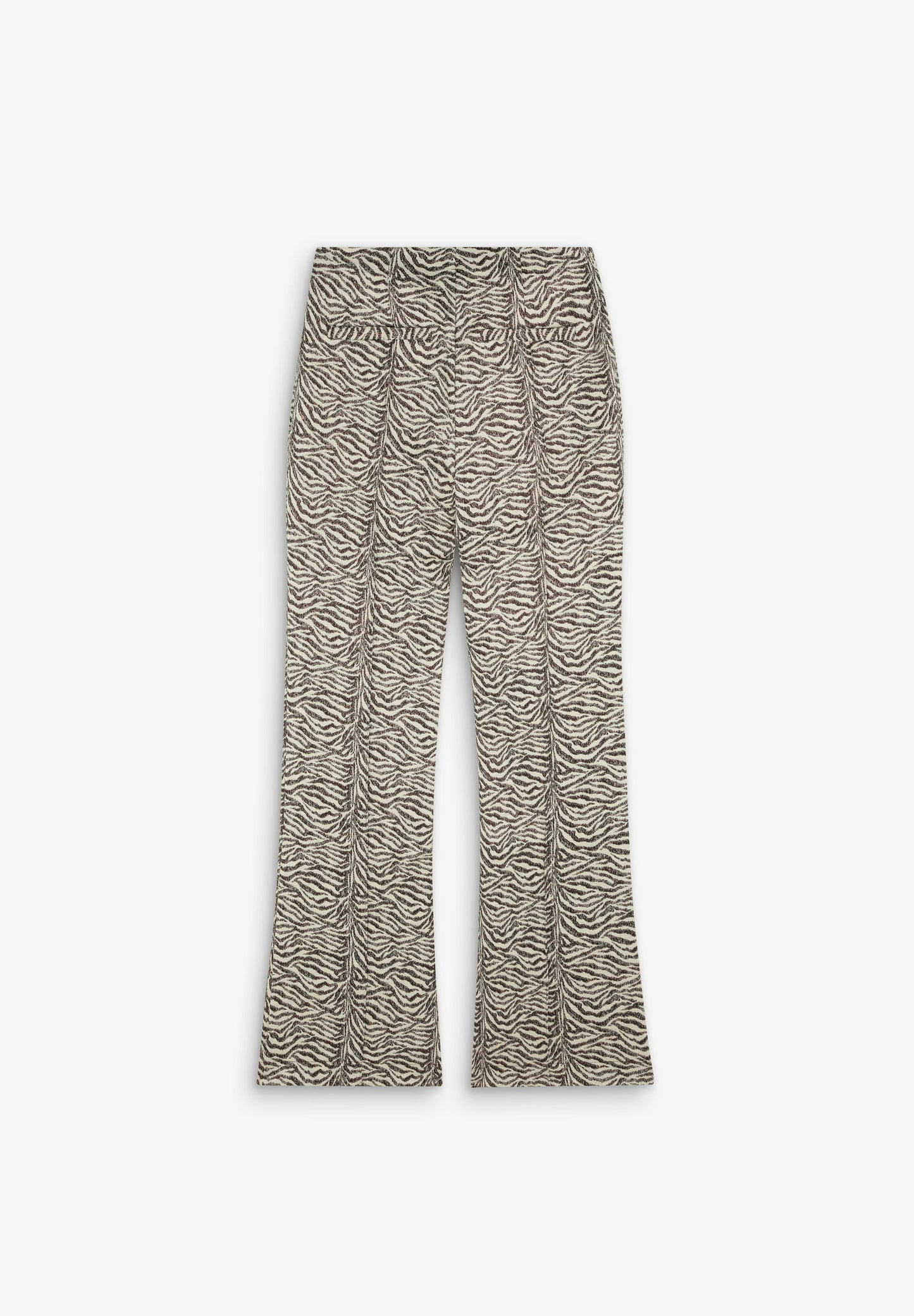 ANIMAL PRINT FLARED TROUSERS