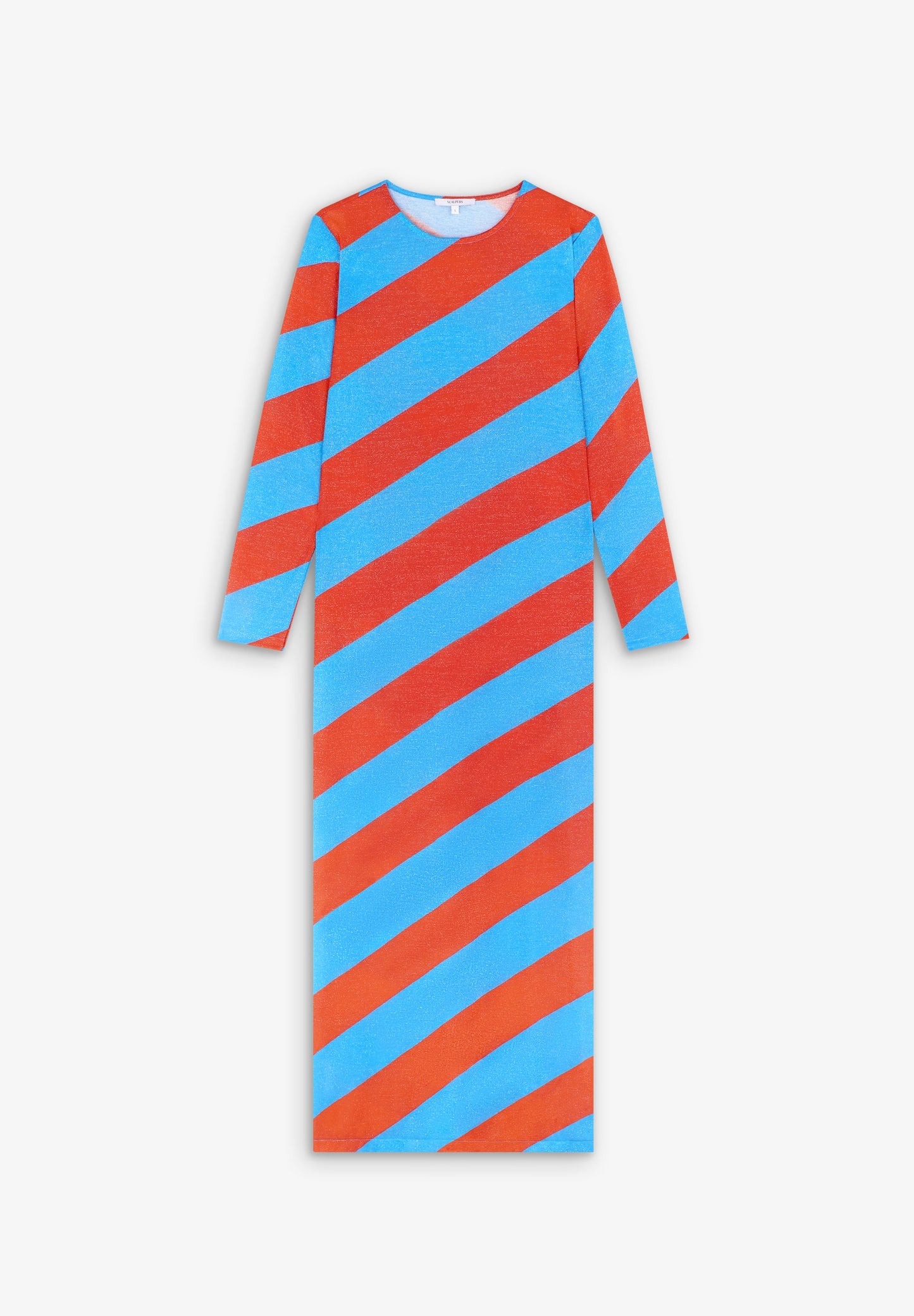 JERSEY LUREX STRIPES DRESS