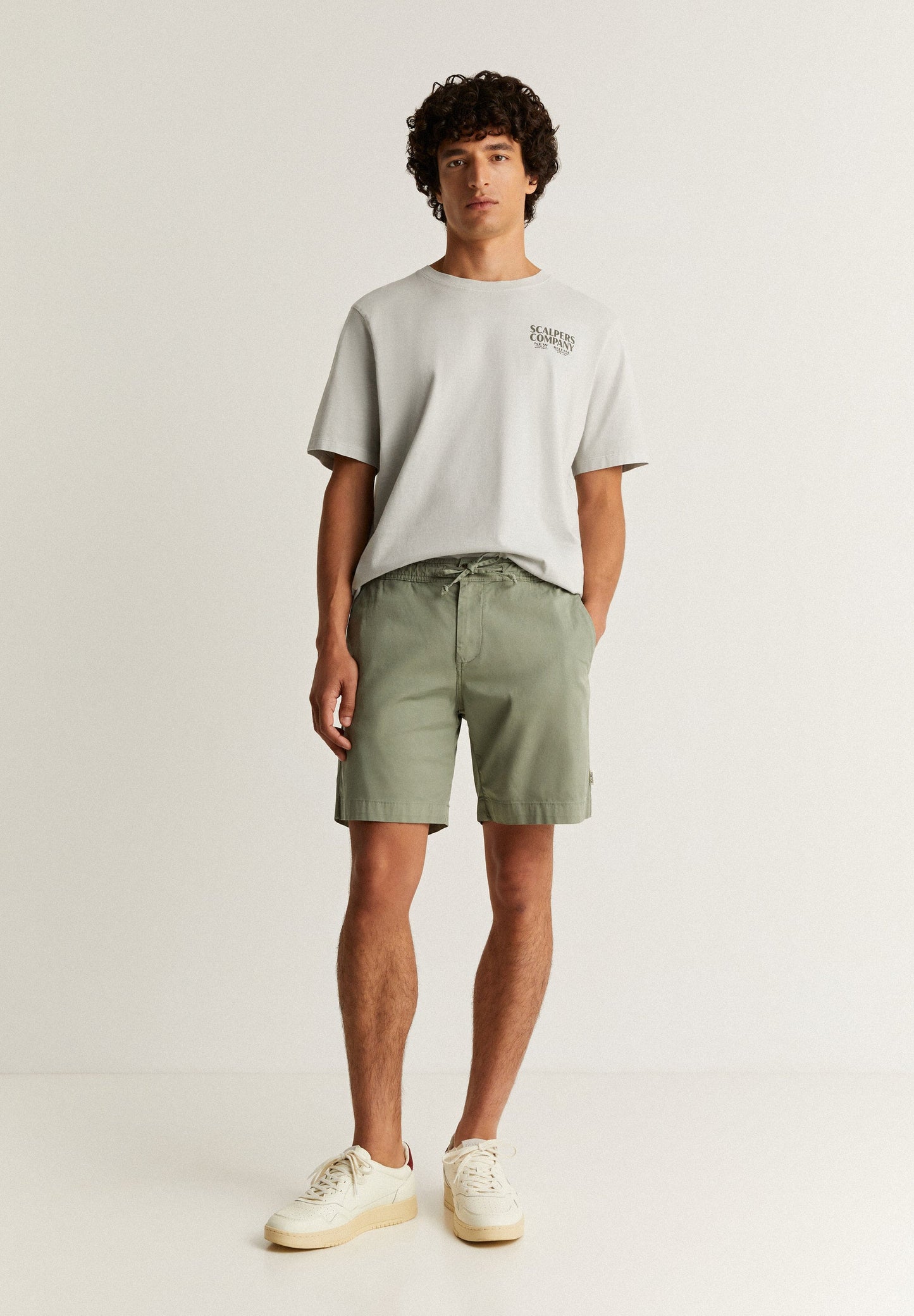 FADED EFFECT T-SHIRT WITH LOGO PRINT