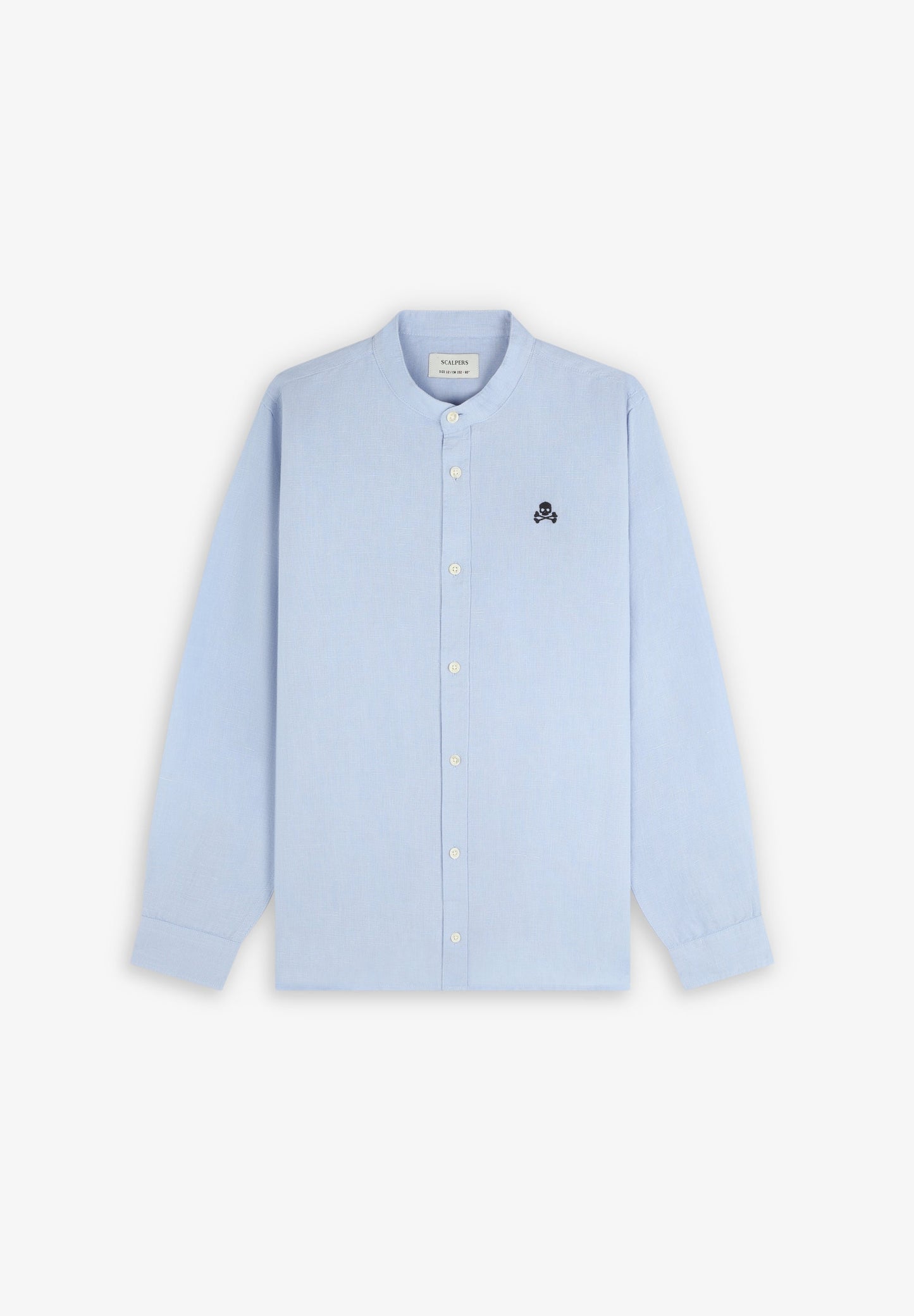 STAND-UP COLLAR SHIRT WITH SKULL