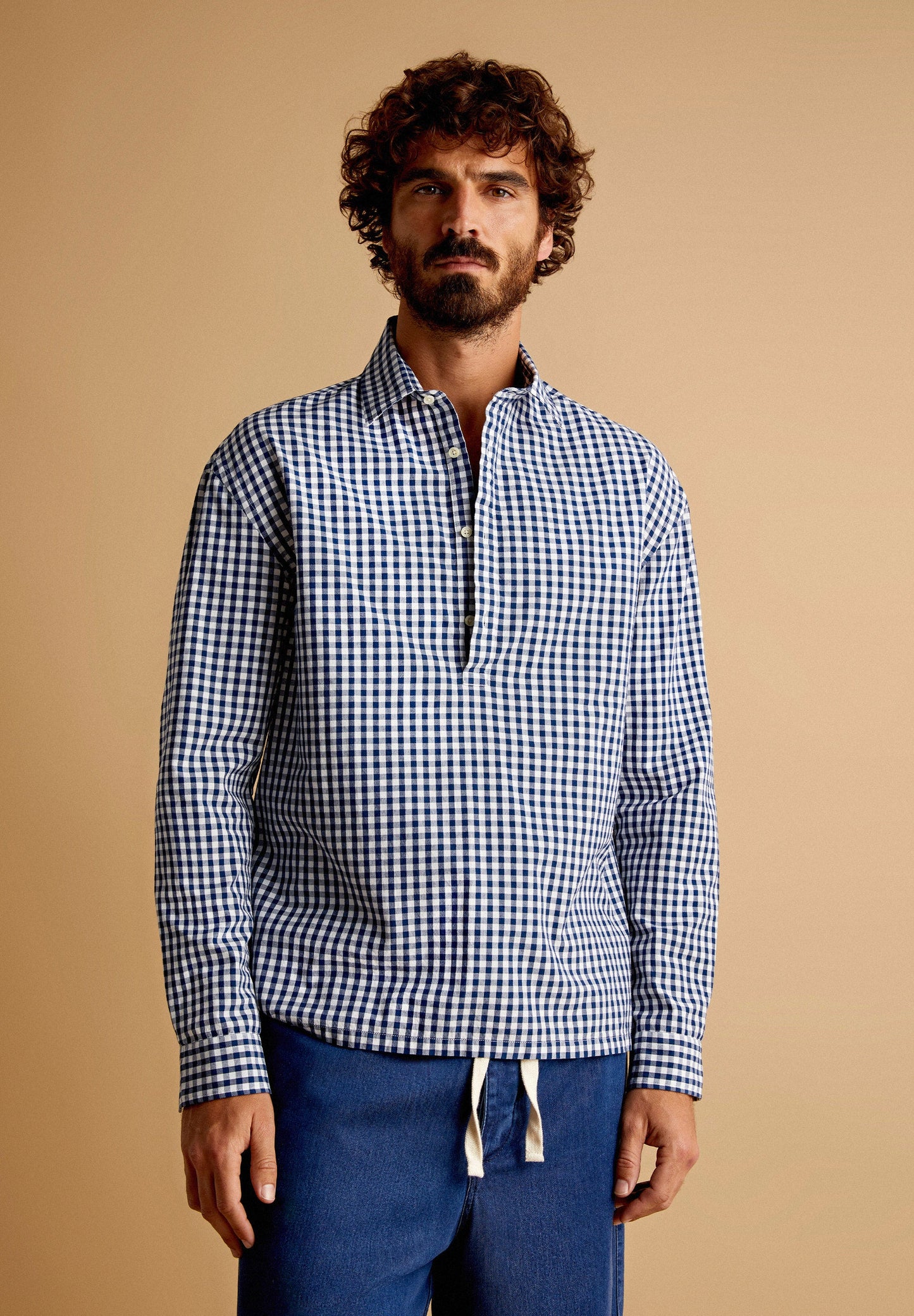 GINGHAM RESORT POLO SHIRT