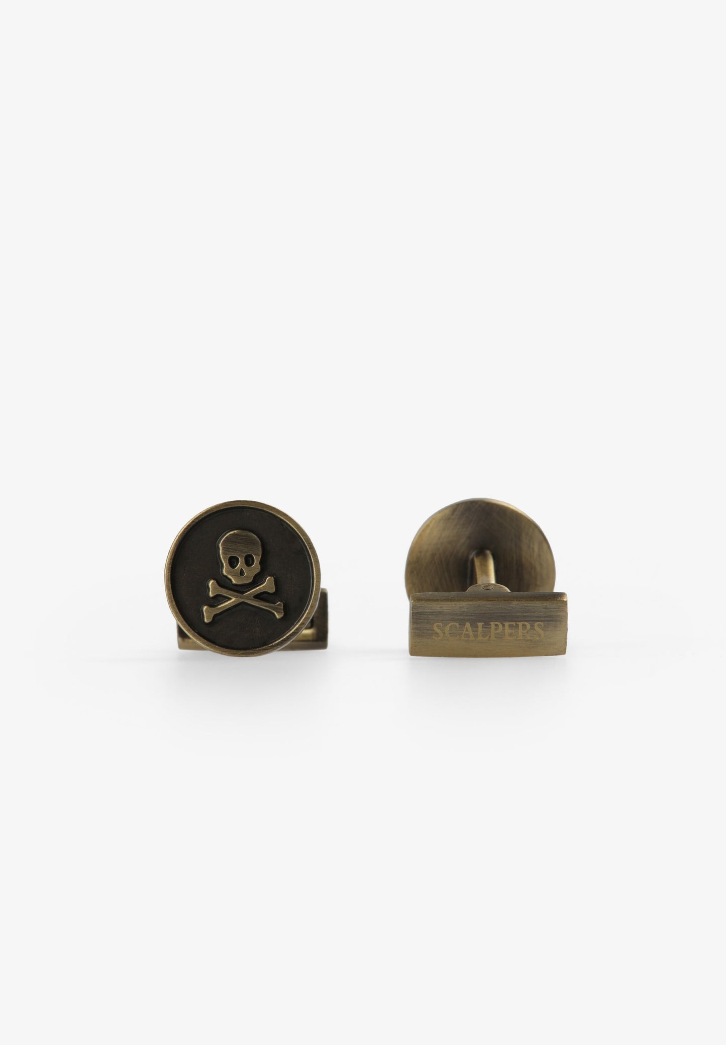 BOUTONS DE MANCHETTE SKULL GRAVÉ