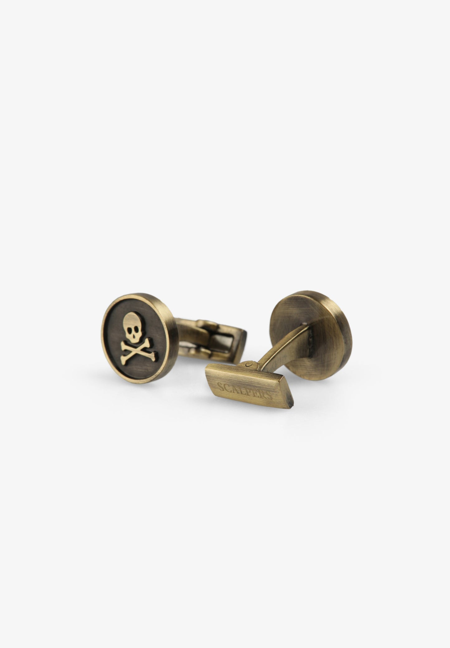 BOUTONS DE MANCHETTE SKULL GRAVÉ