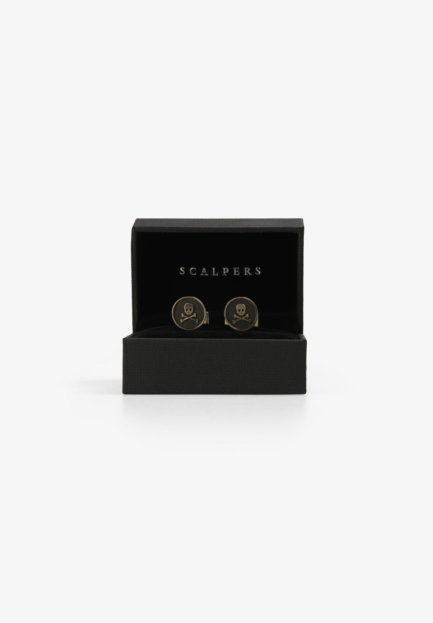 BOUTONS DE MANCHETTE SKULL GRAVÉ