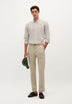 PLEATED CHINO TROUSERS