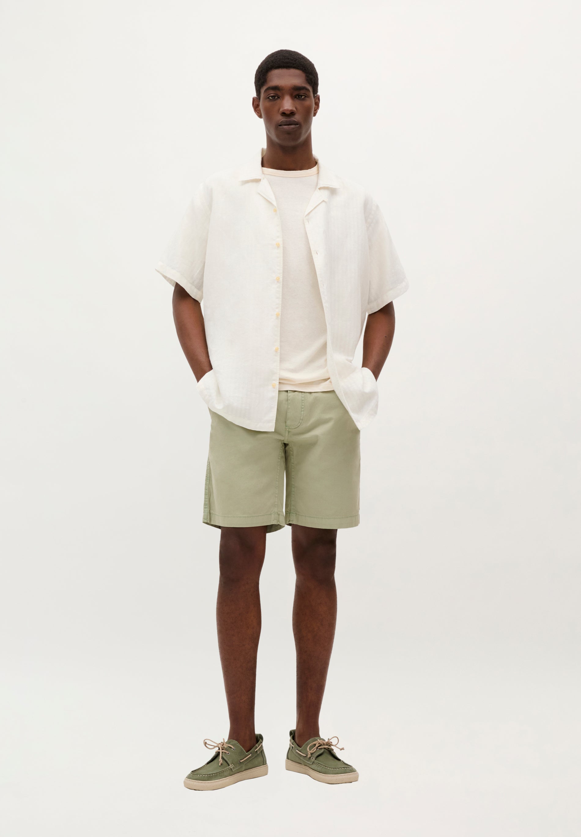 COTTON BERMUDA SHORTS