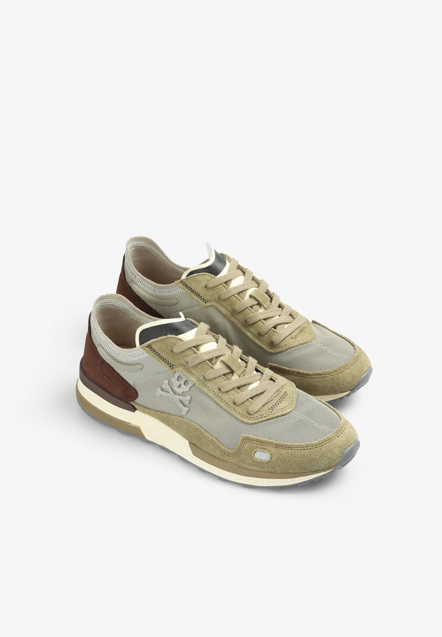 SKULL SNEAKERS WITH CONTRAST DETAIL