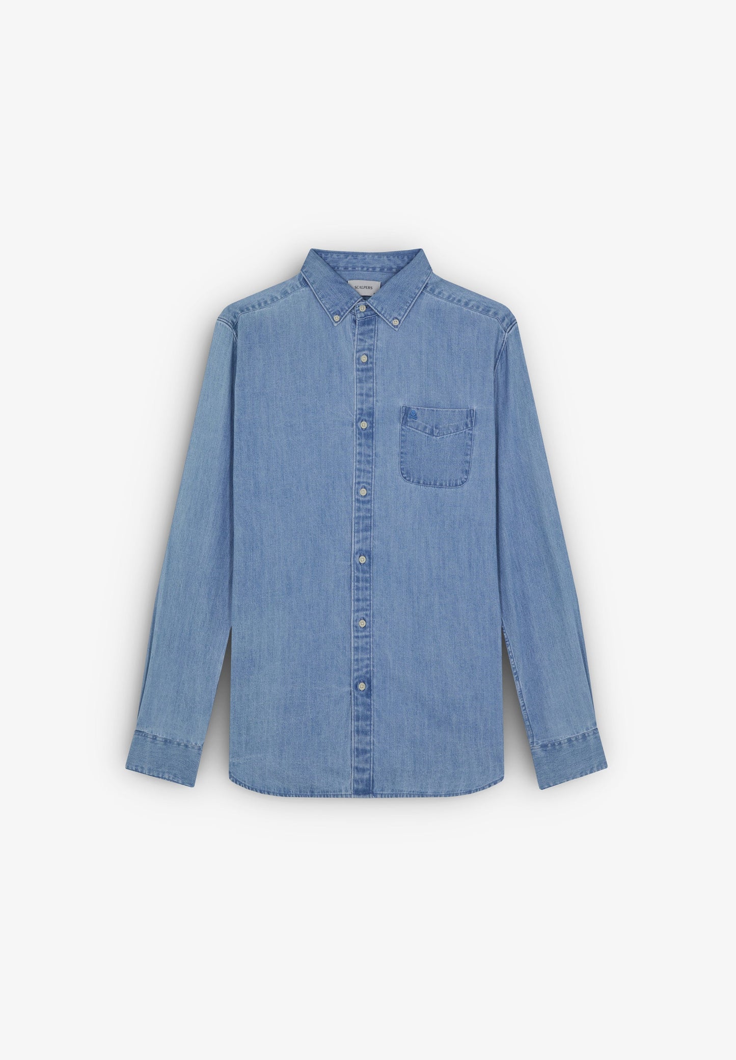 BUTTONED DENIM SHIRT WITH POCKET
