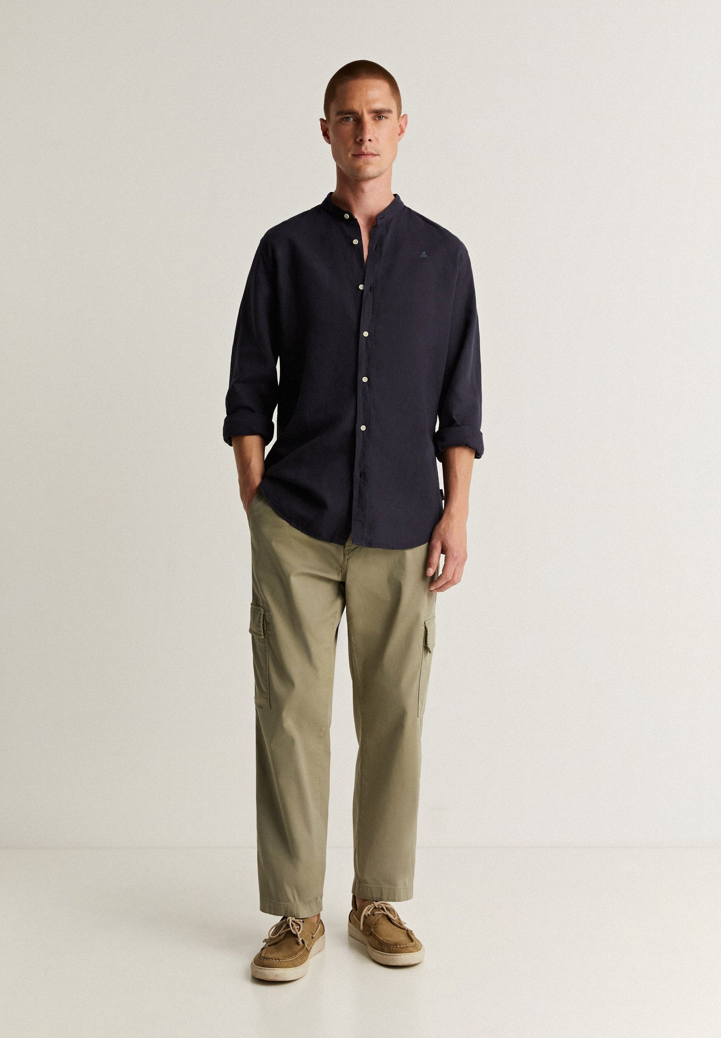 STRAIGHT CARGO TROUSERS WITH POCKETS