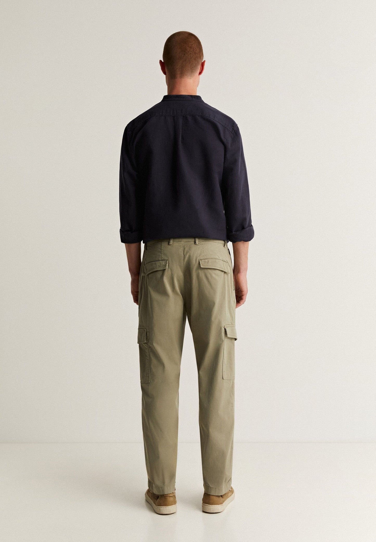 STRAIGHT CARGO TROUSERS WITH POCKETS