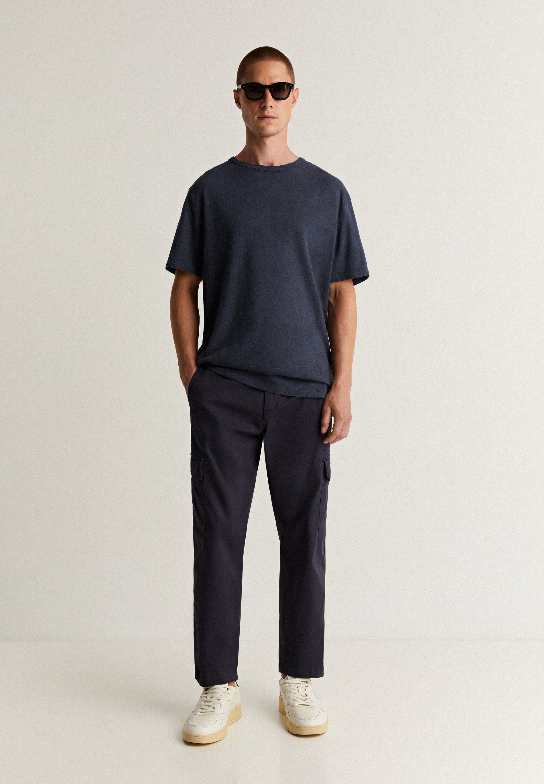 STRAIGHT CARGO TROUSERS WITH POCKETS
