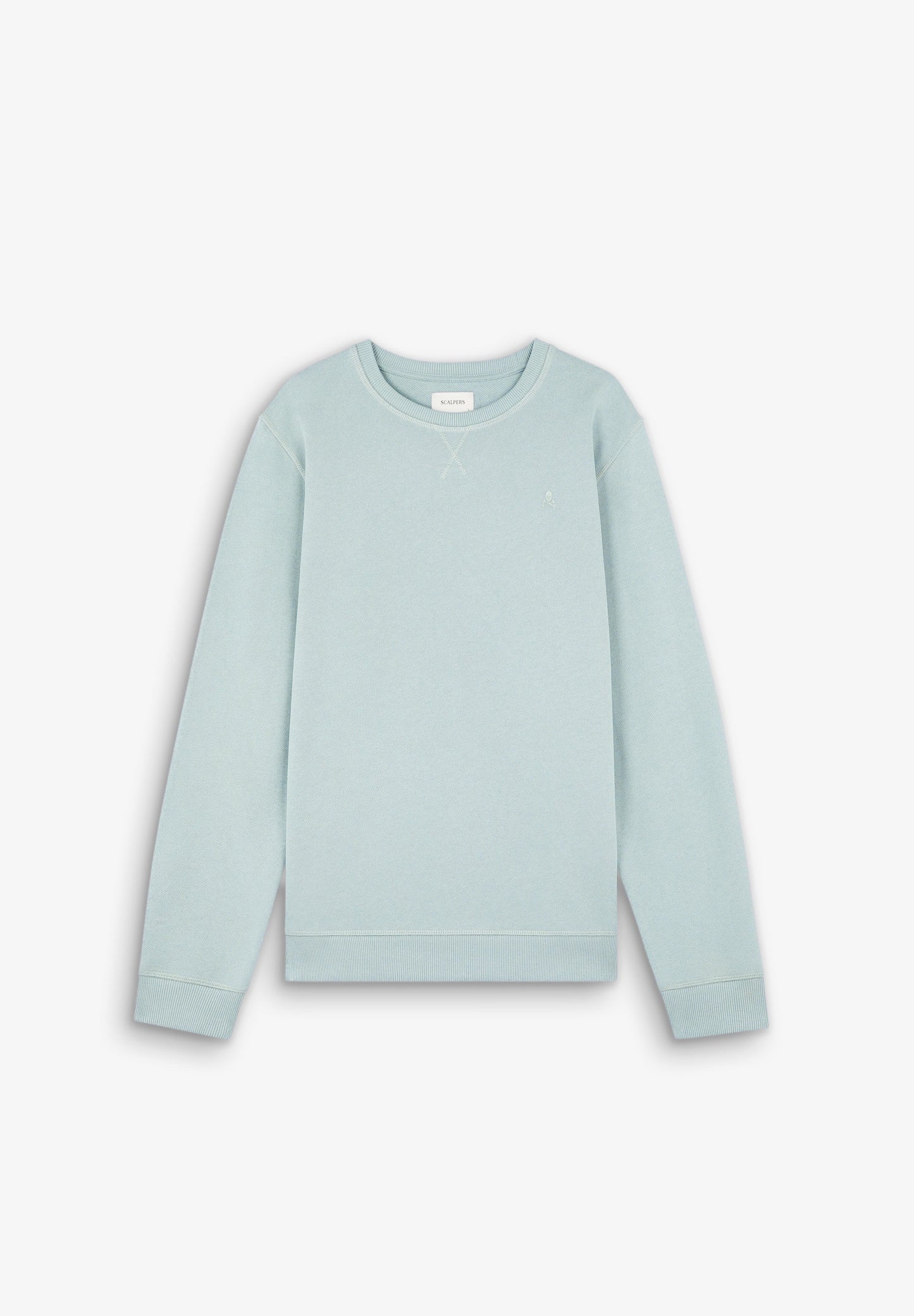 BASIC SWEATSHIRT WITH EMBROIDERED SKULL