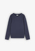 BASIC SWEATSHIRT WITH EMBROIDERED SKULL