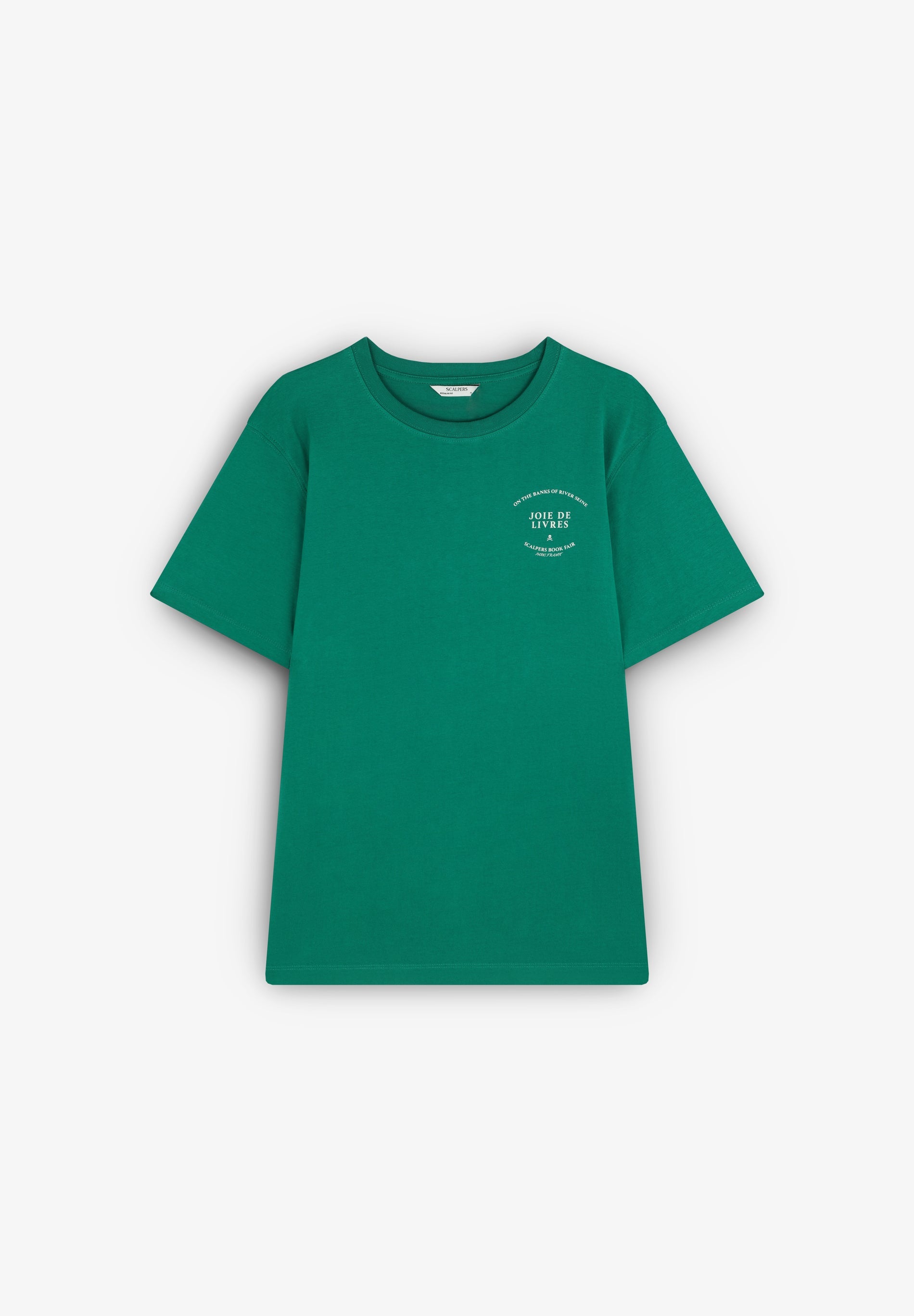 T-SHIRT WITH BOOK PRINT ON THE BACK