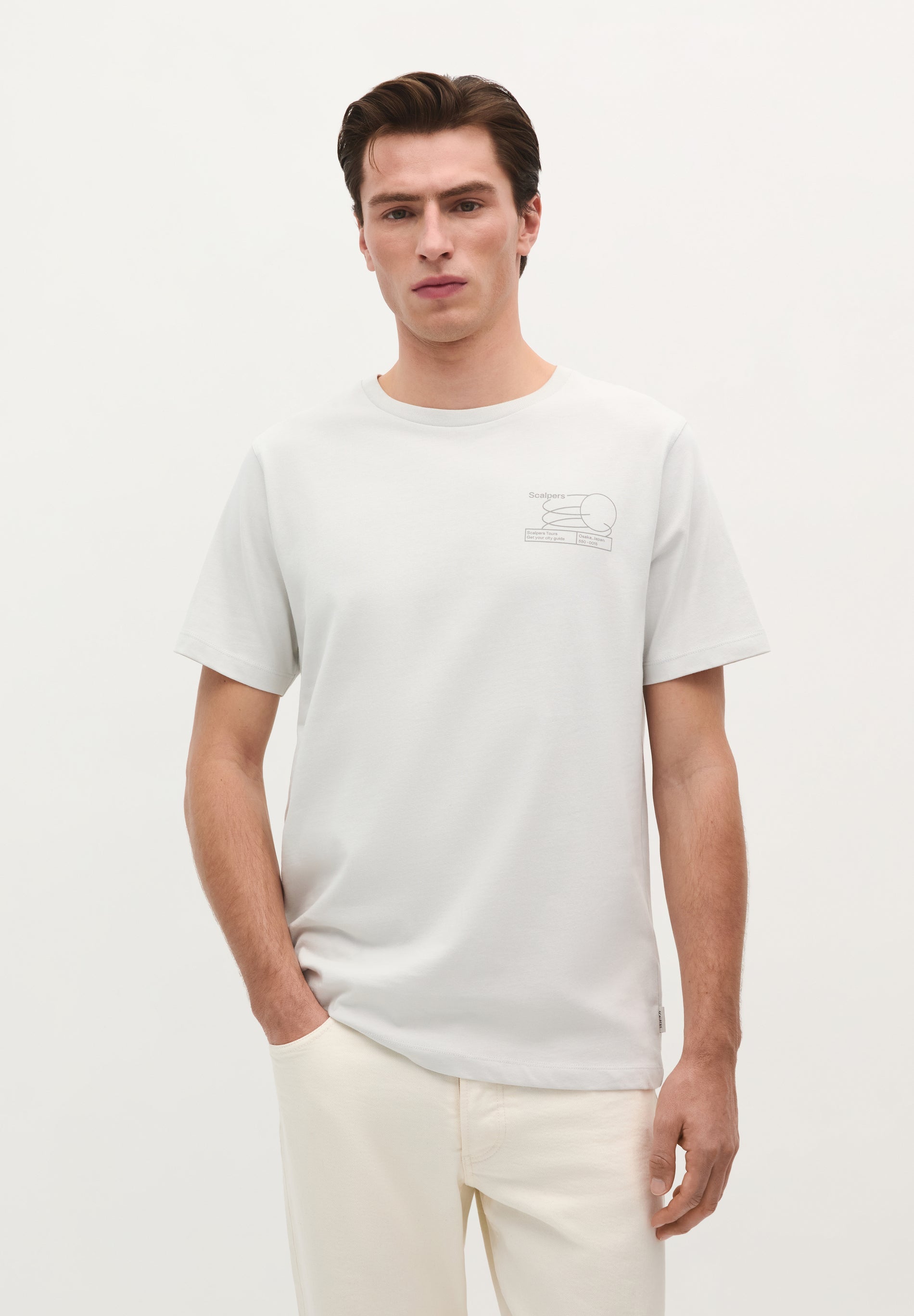 T-SHIRT WITH BACK DRAWING PRINT
