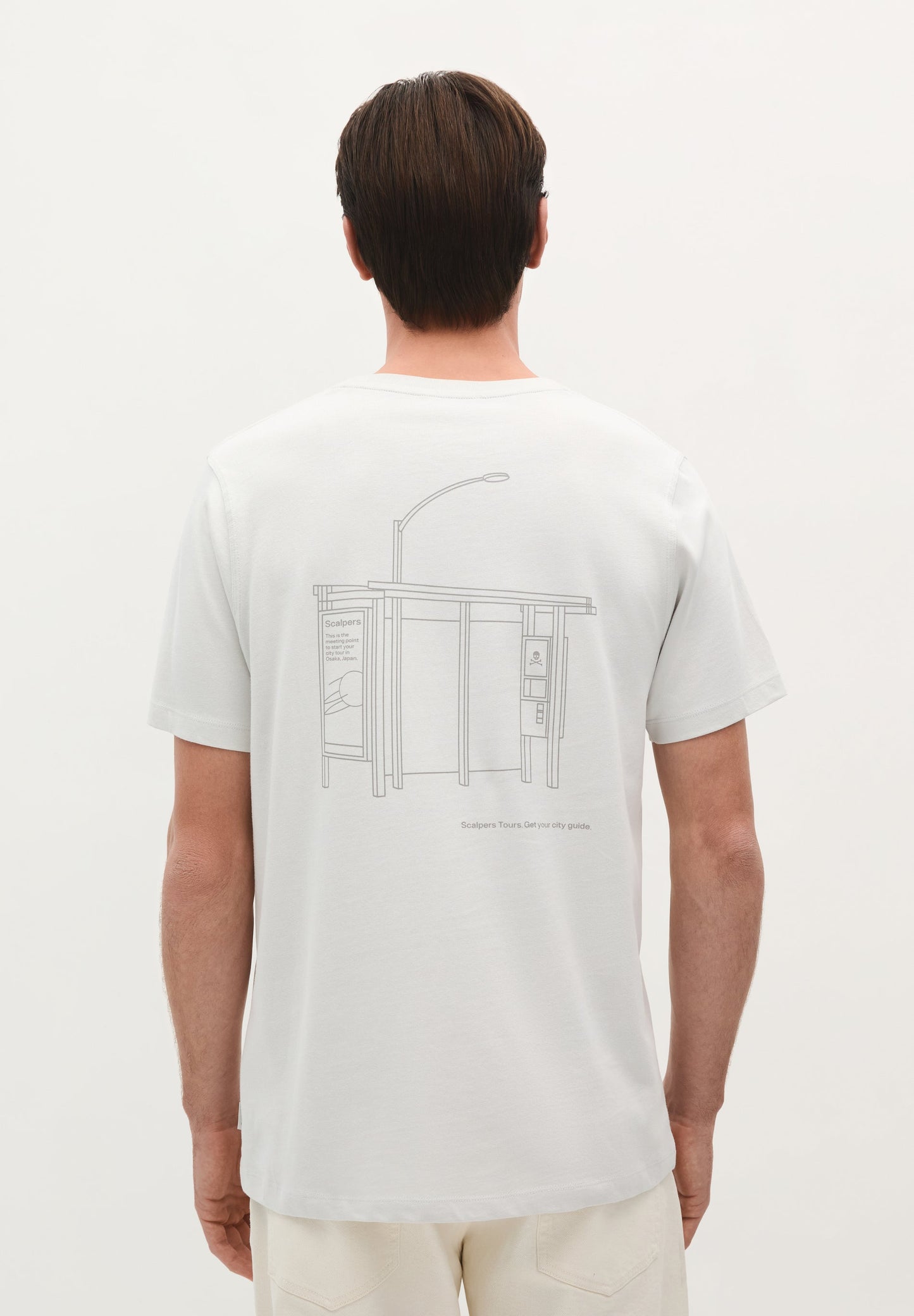 T-SHIRT WITH BACK DRAWING PRINT