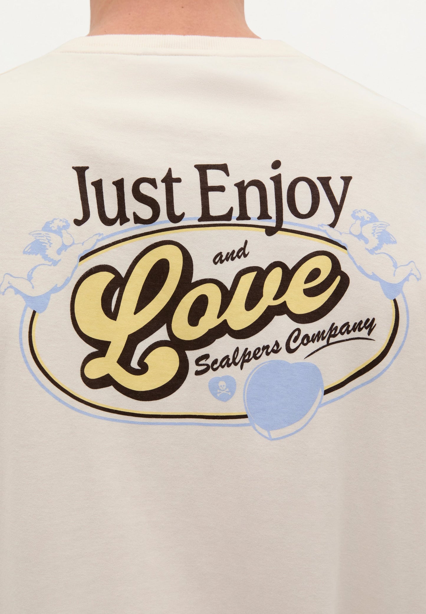 T-SHIRT WITH LOVE PRINT ON THE BACK