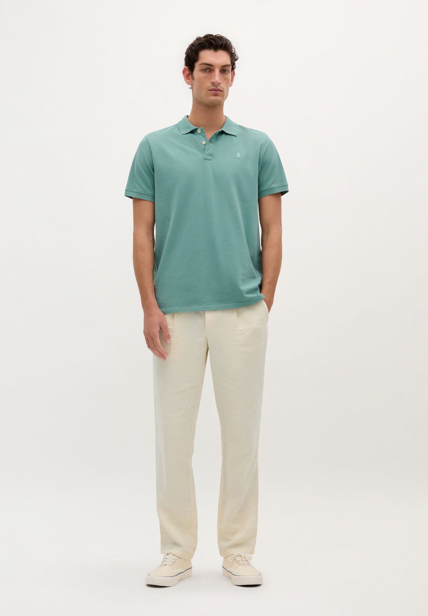 POLO SHIRT WITH CONTRAST SKULL