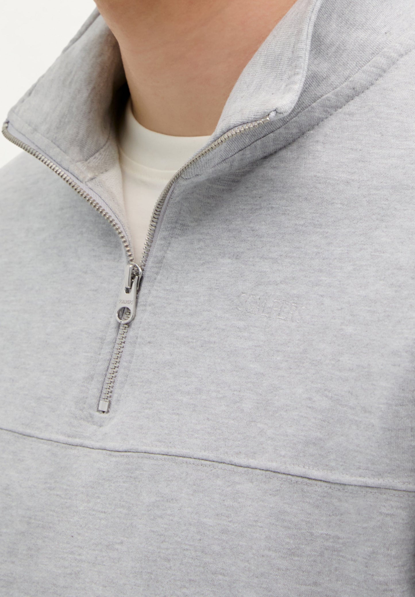 ZIP NECK SWEATSHIRT