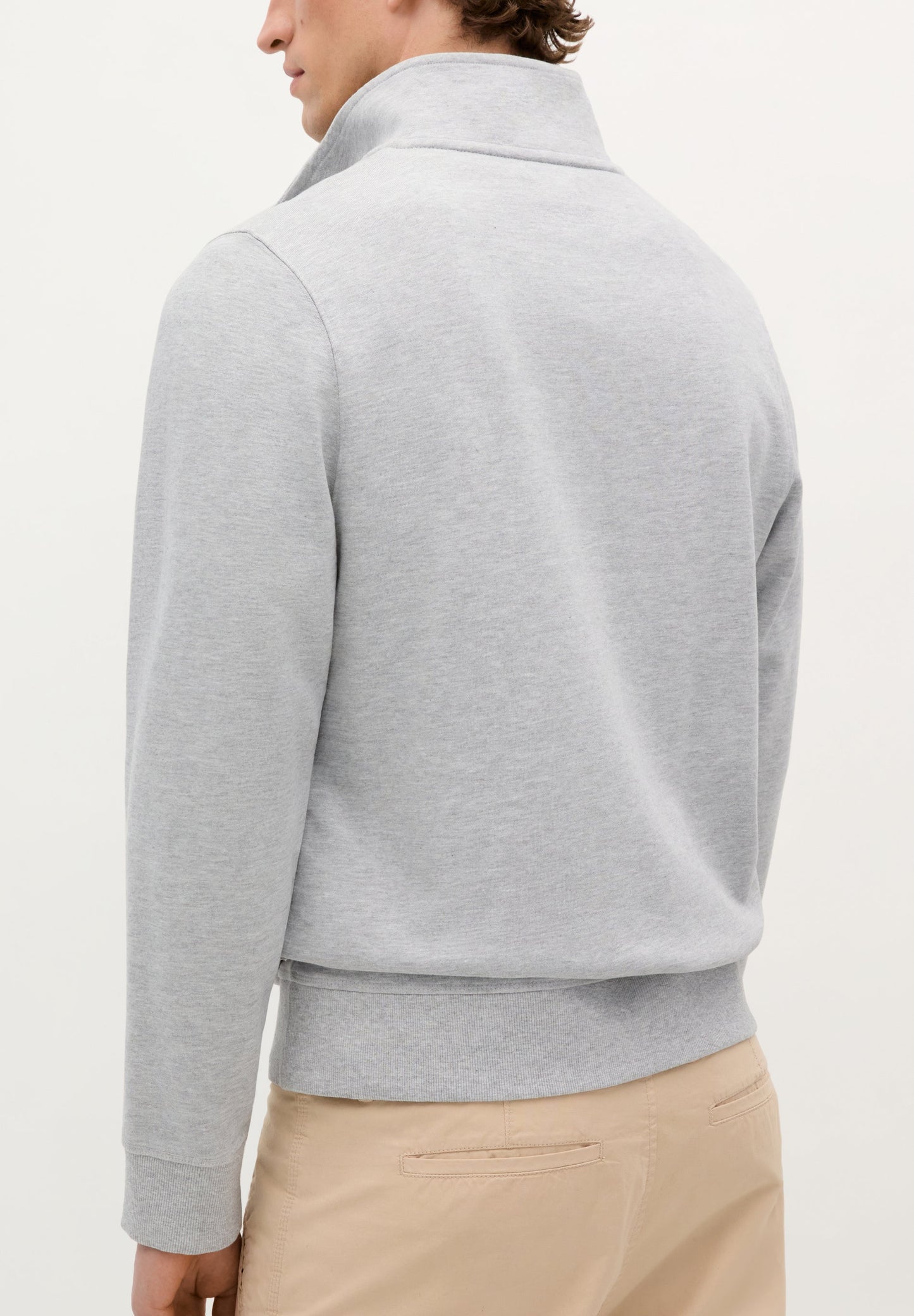 ZIP NECK SWEATSHIRT