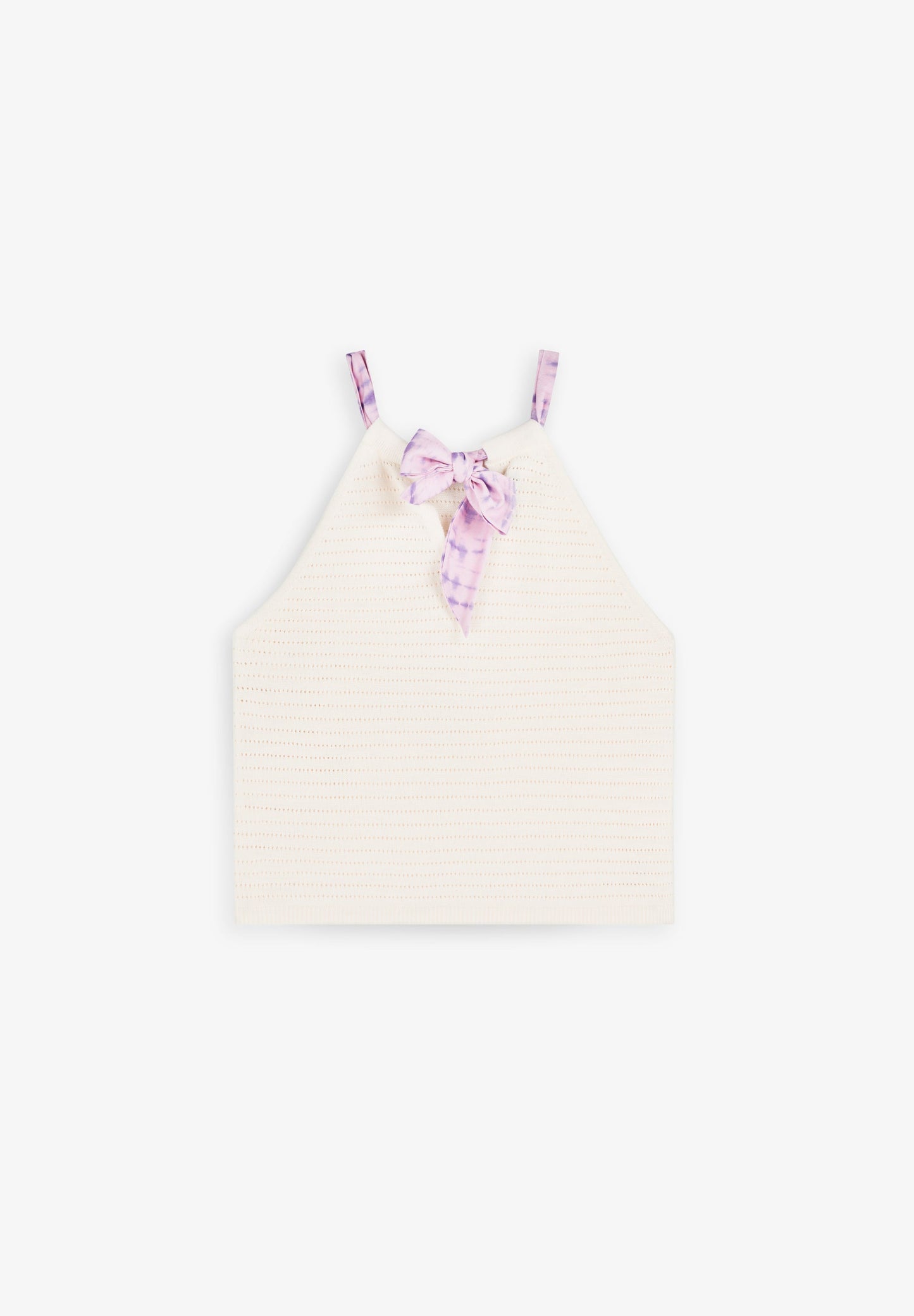 CHUNKY KNIT TOP WITH BOW