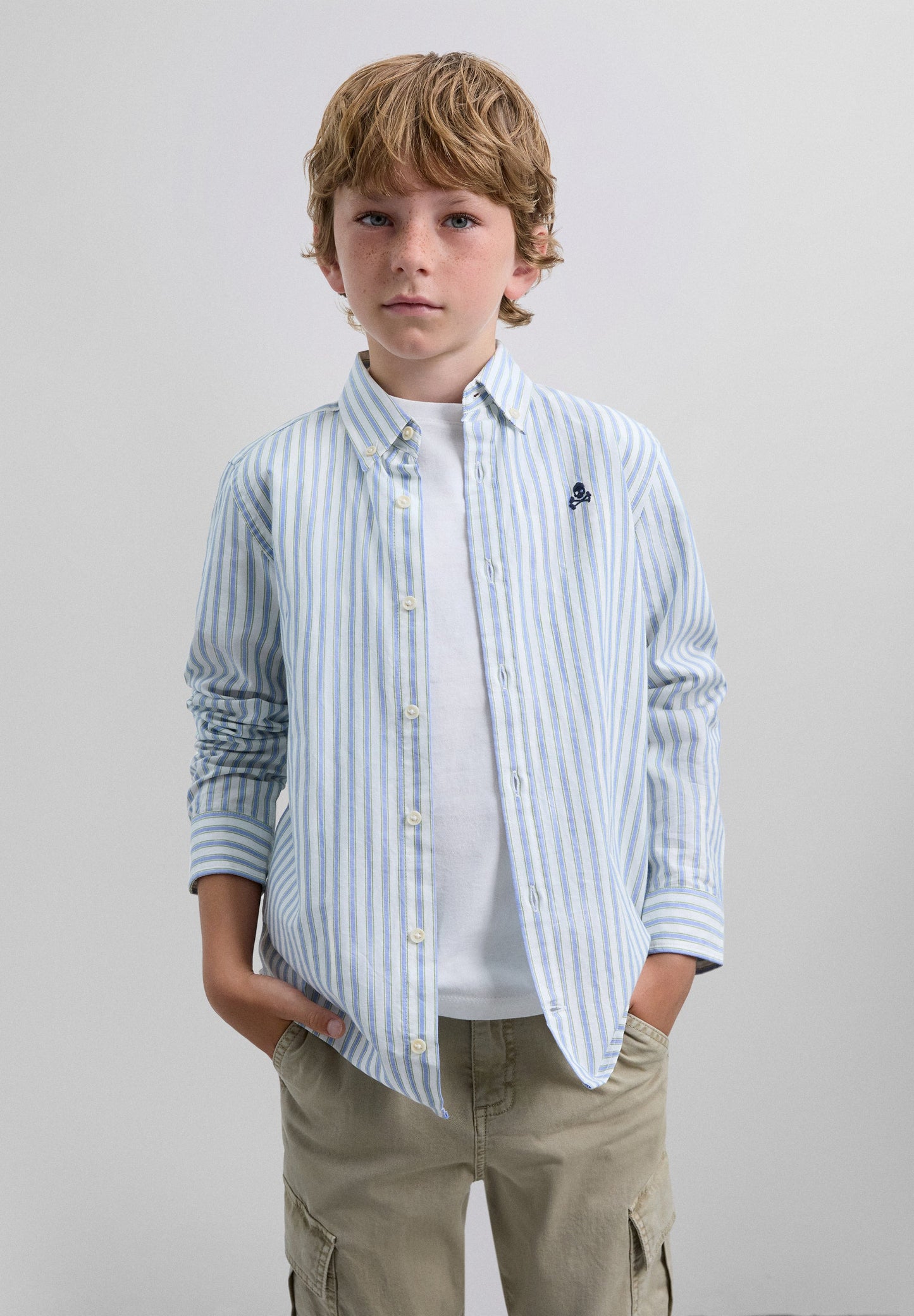 CHEMISE RAYURES LOGO