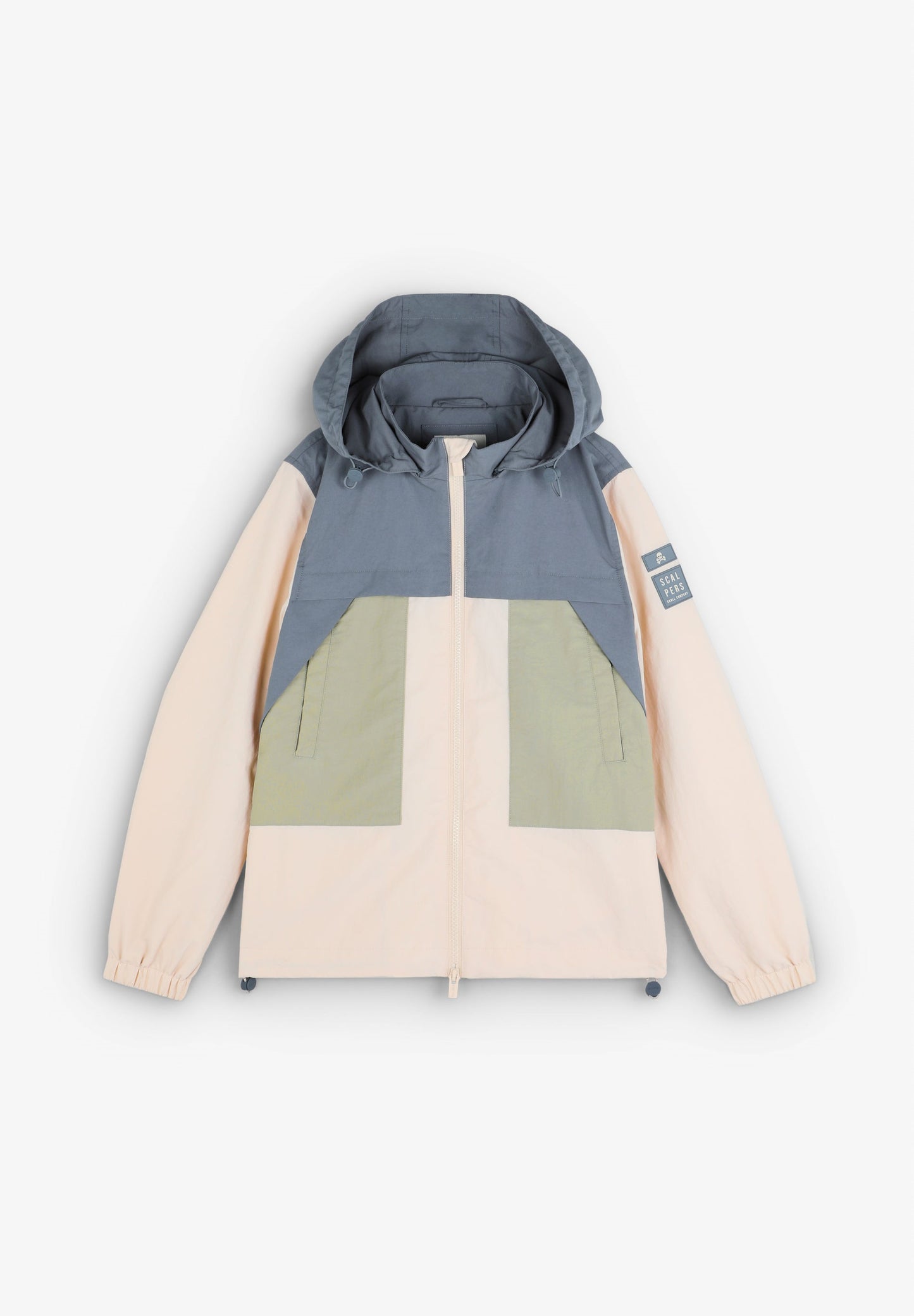 THREE-TONE COLOUR BLOCK JACKET
