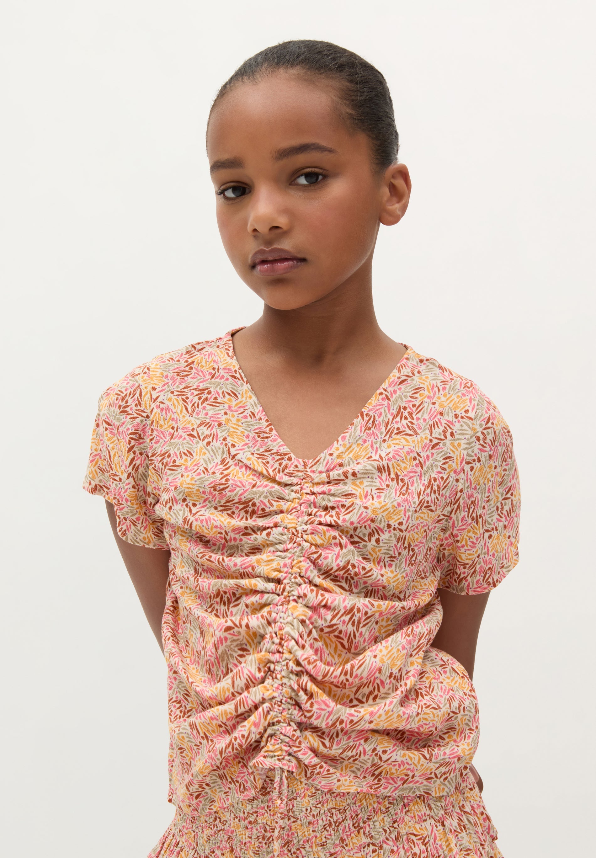 SC FLORAL GIRLS’ BLOUSE