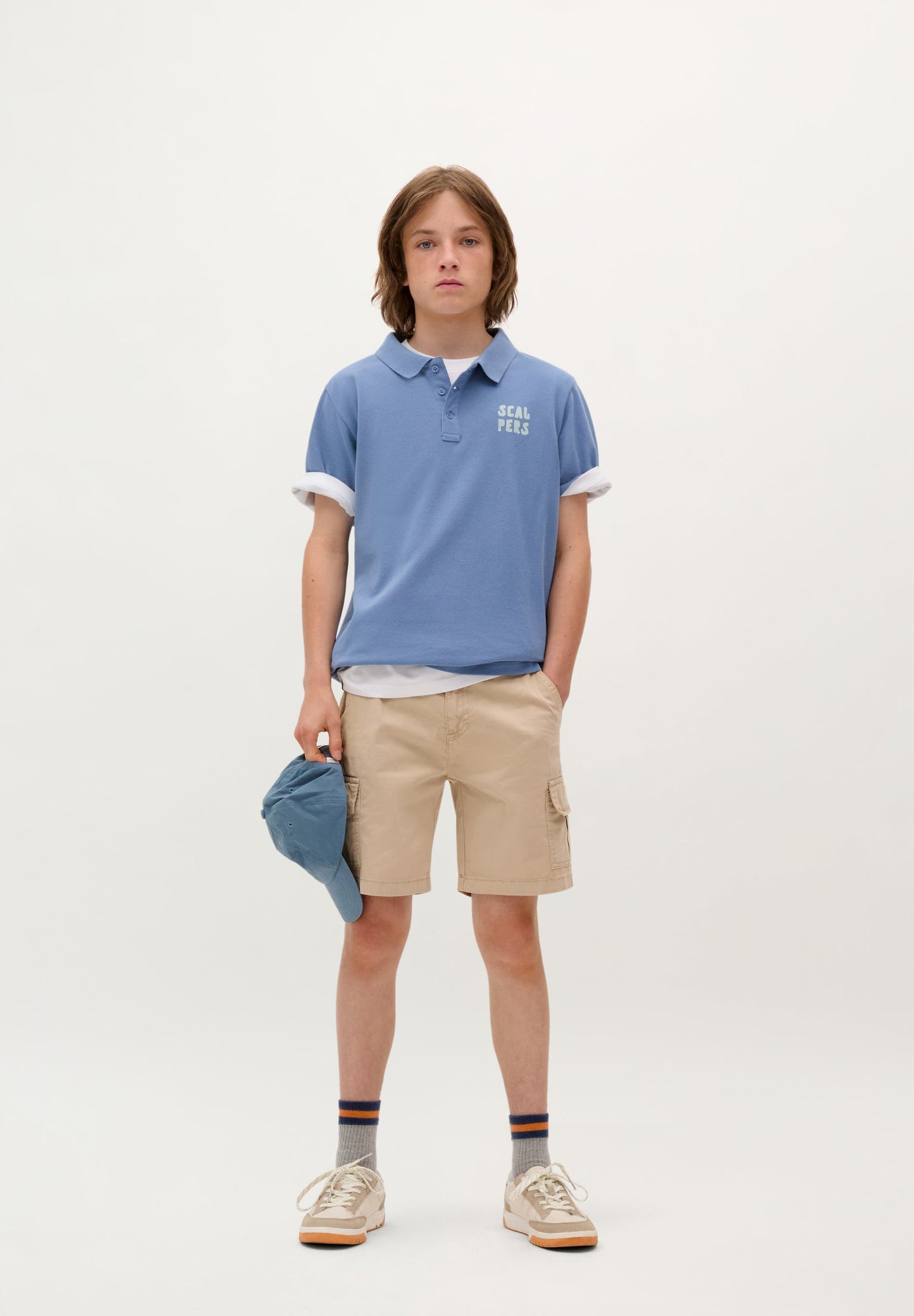 POLO SHIRT WITH SKULL BACK PRINT