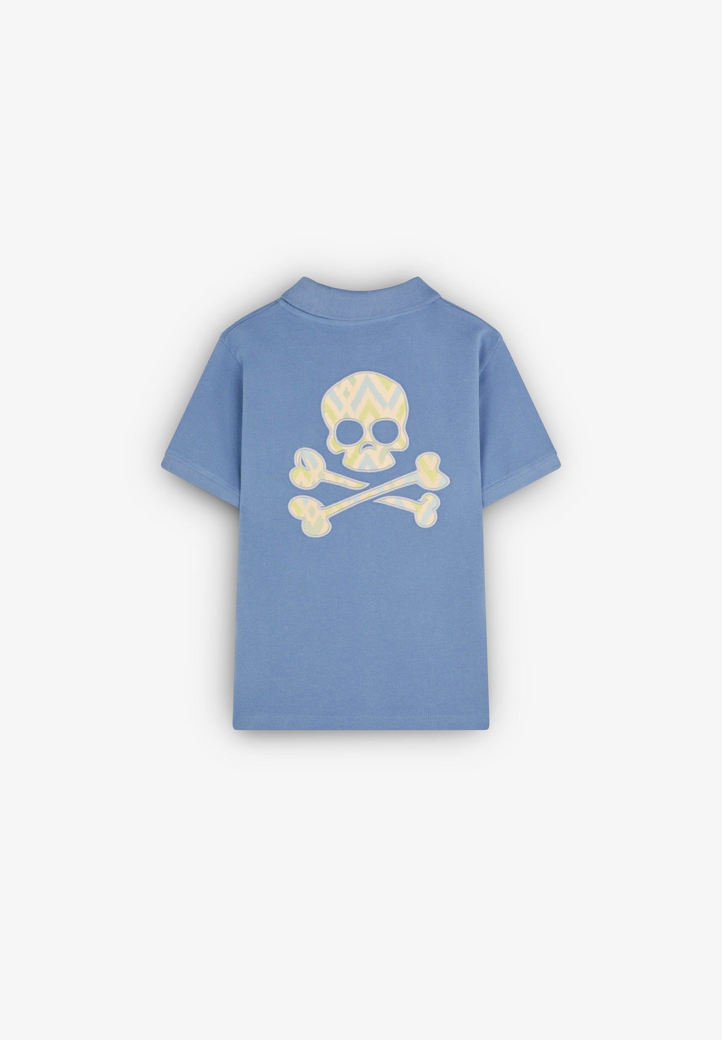 POLO SHIRT WITH SKULL BACK PRINT