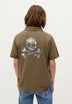 POLO SHIRT WITH SKULL BACK PRINT