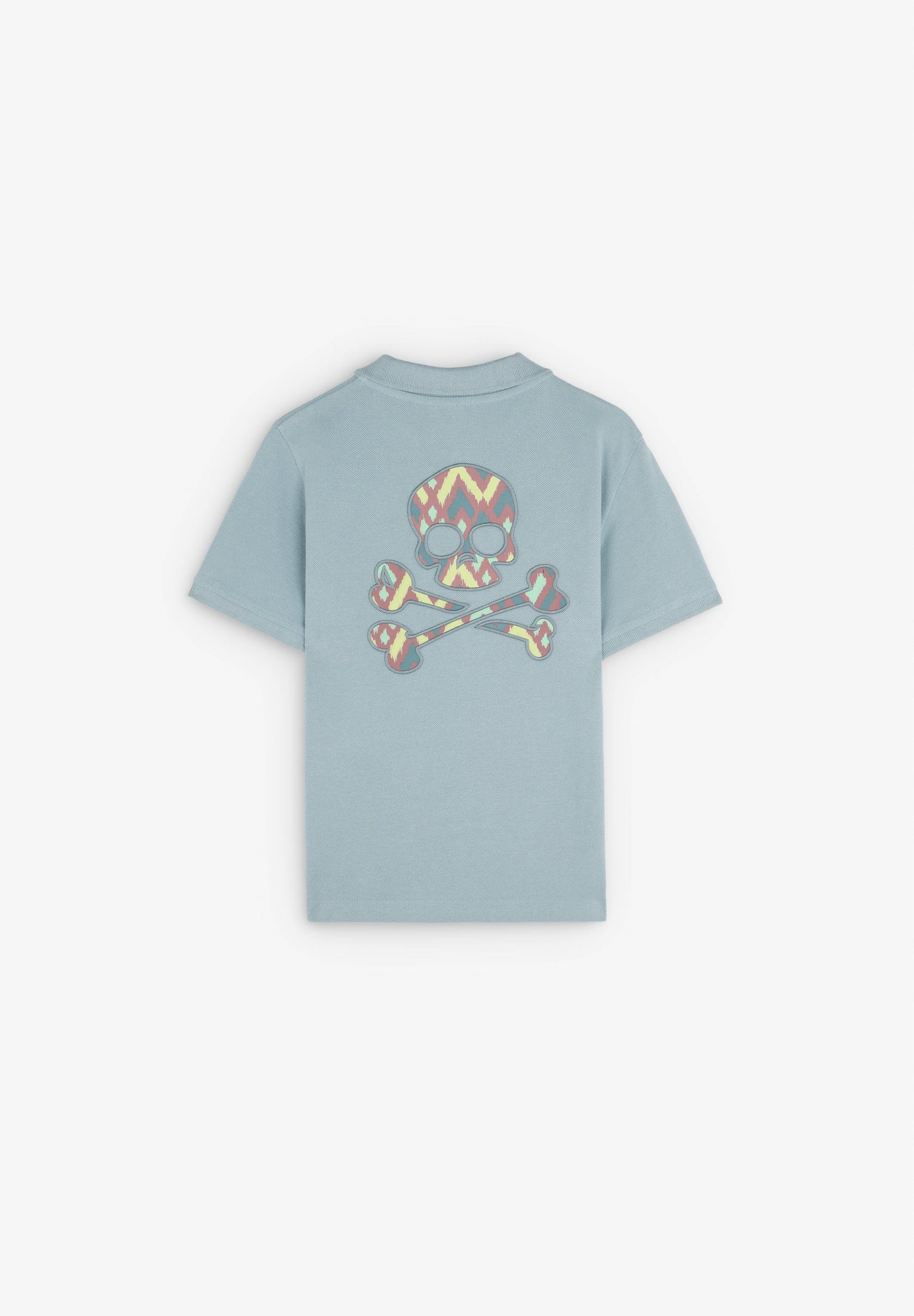 POLO SHIRT WITH SKULL BACK PRINT