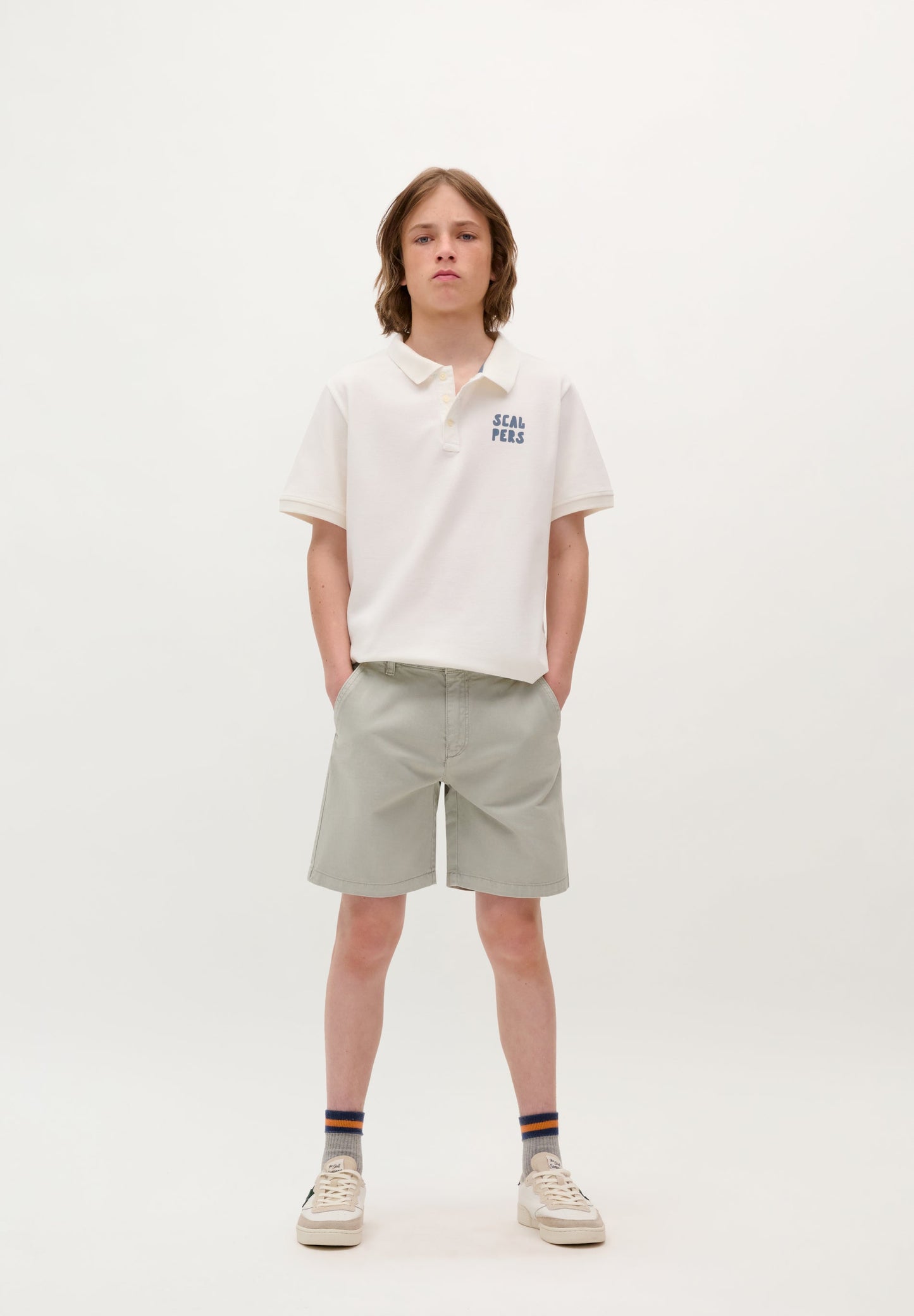 POLO SHIRT WITH SKULL BACK PRINT