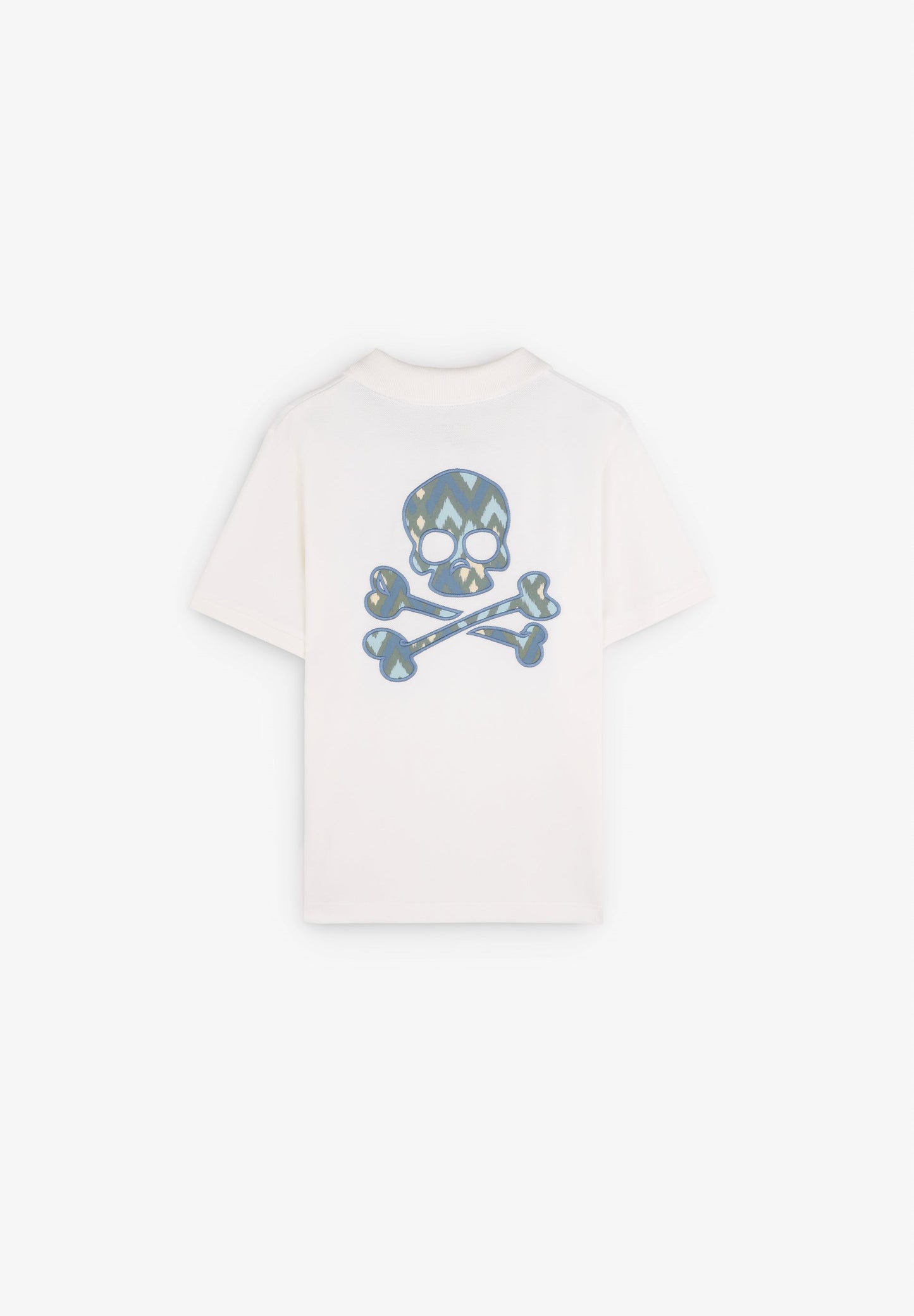 POLO SHIRT WITH SKULL BACK PRINT