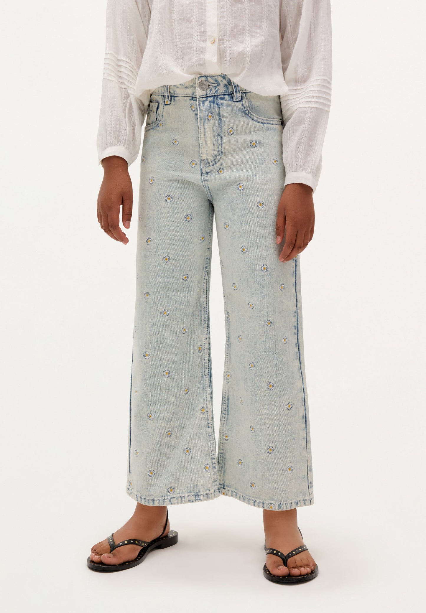EMBROIDERED SUN JEANS
