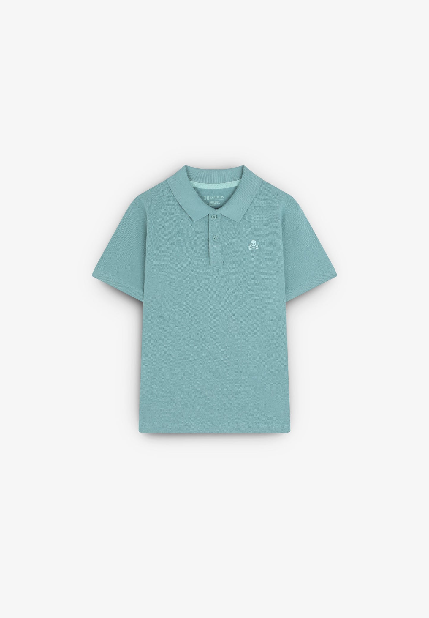 BASIC POLO SHIRT WITH SKULL DETAIL