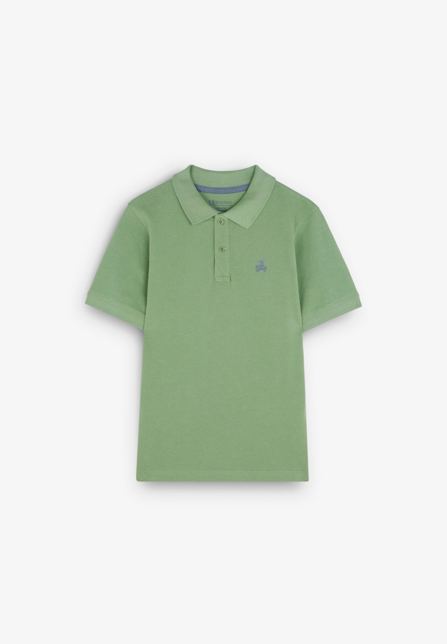 BASIC POLO SHIRT WITH SKULL DETAIL